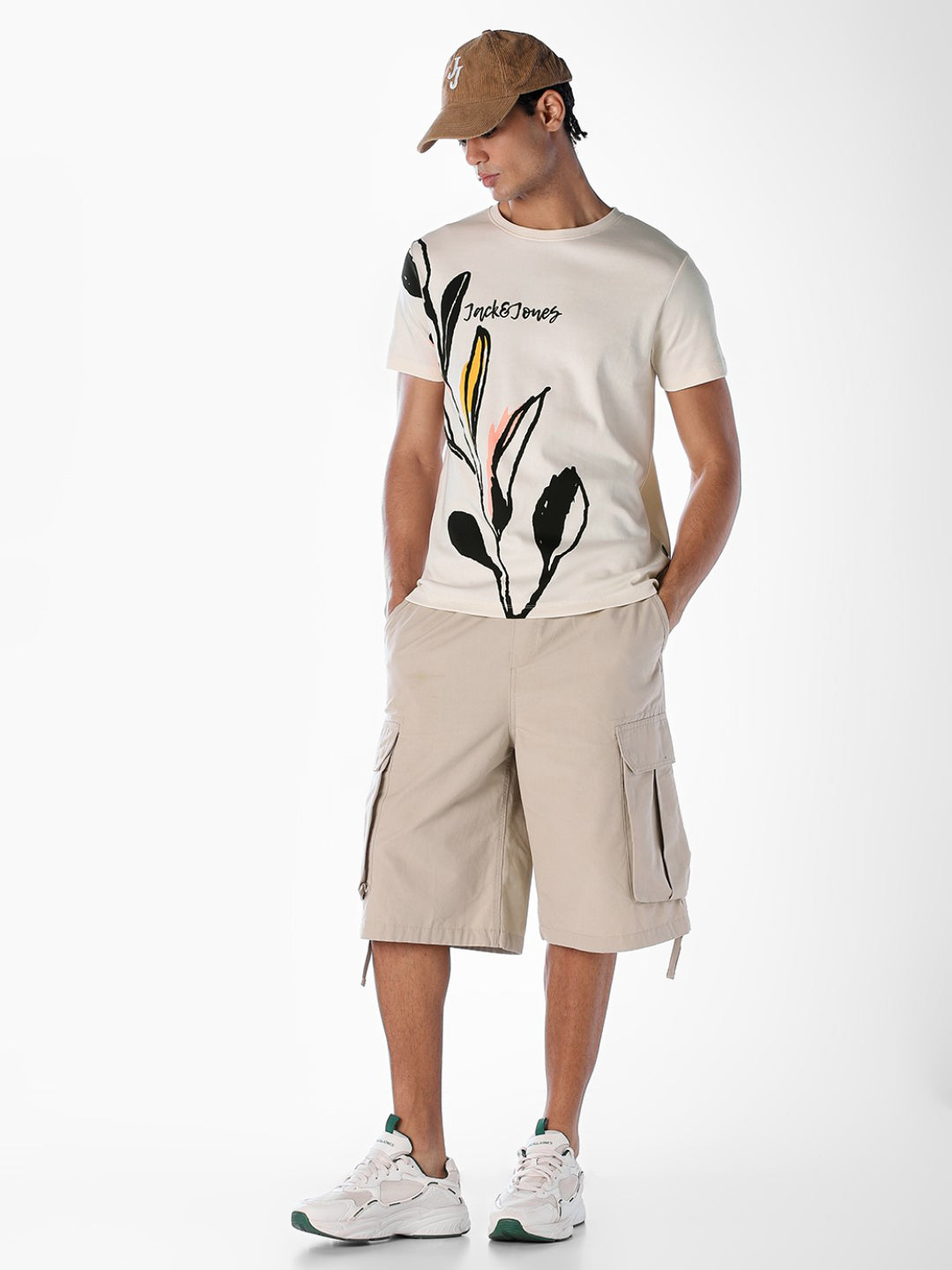 Abstract Botanical Print T-shirt