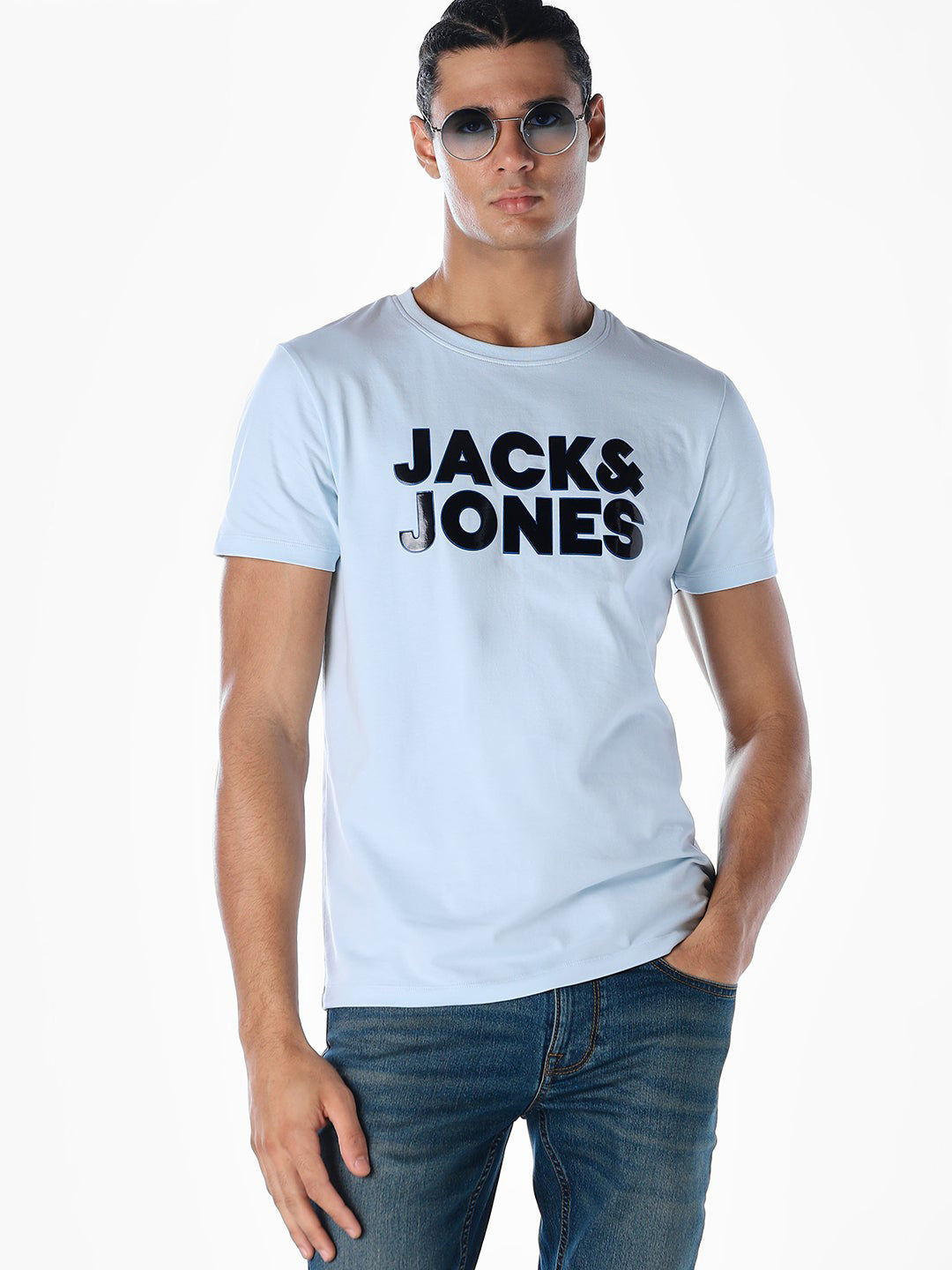 Logo Print Crew Neck T-shirt - S