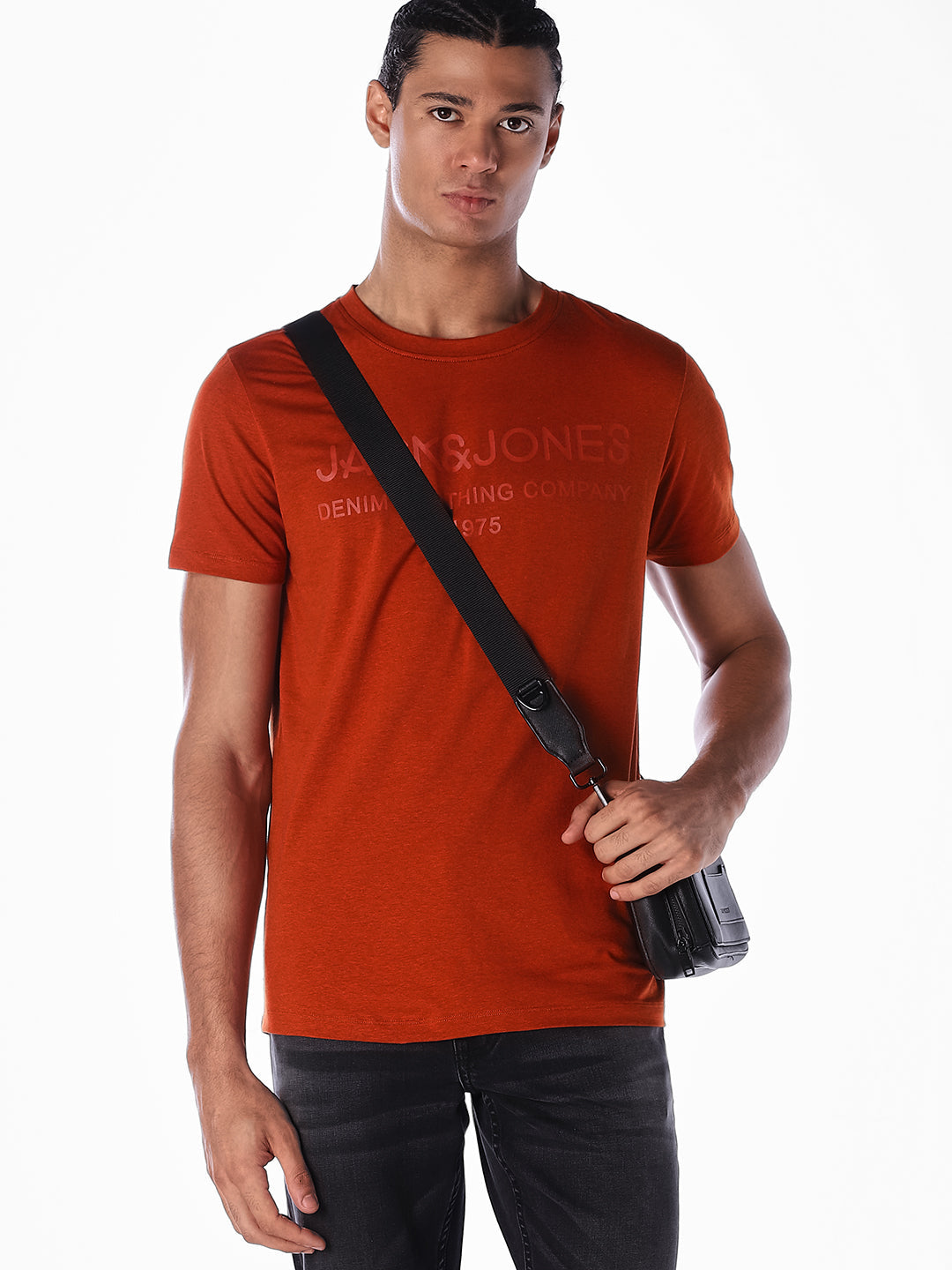 Red Logo Print T-shirt