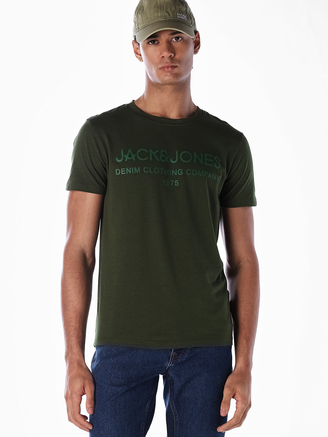 Green Logo Print T-shirt - XL