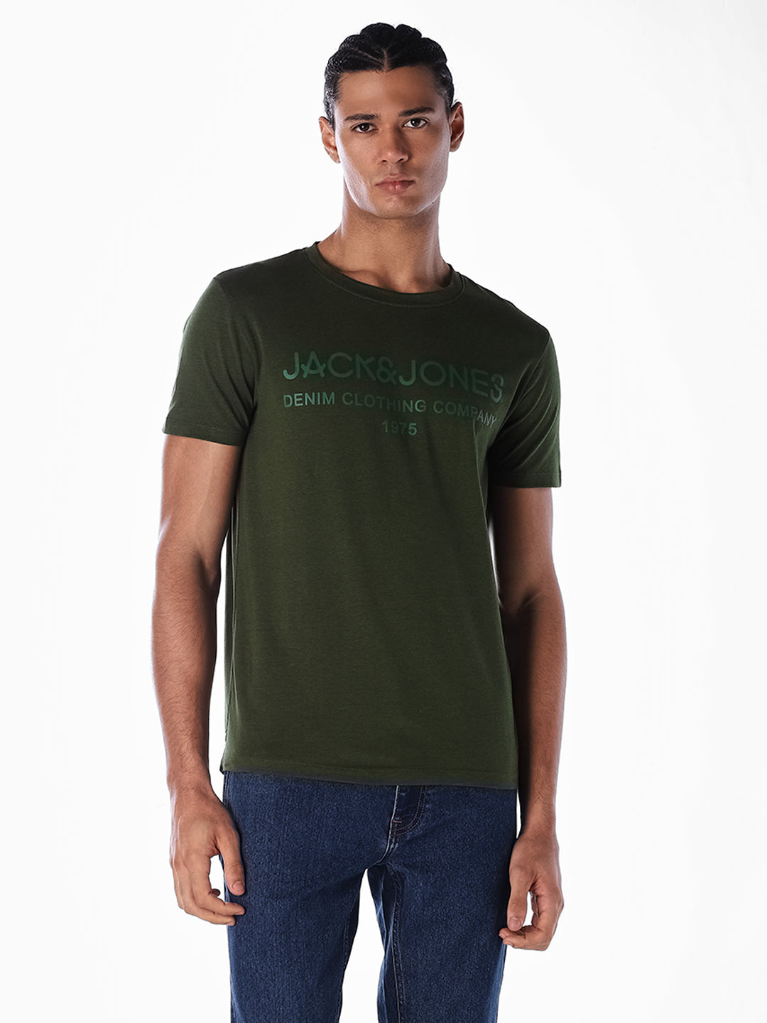 Green Logo Print T-shirt
