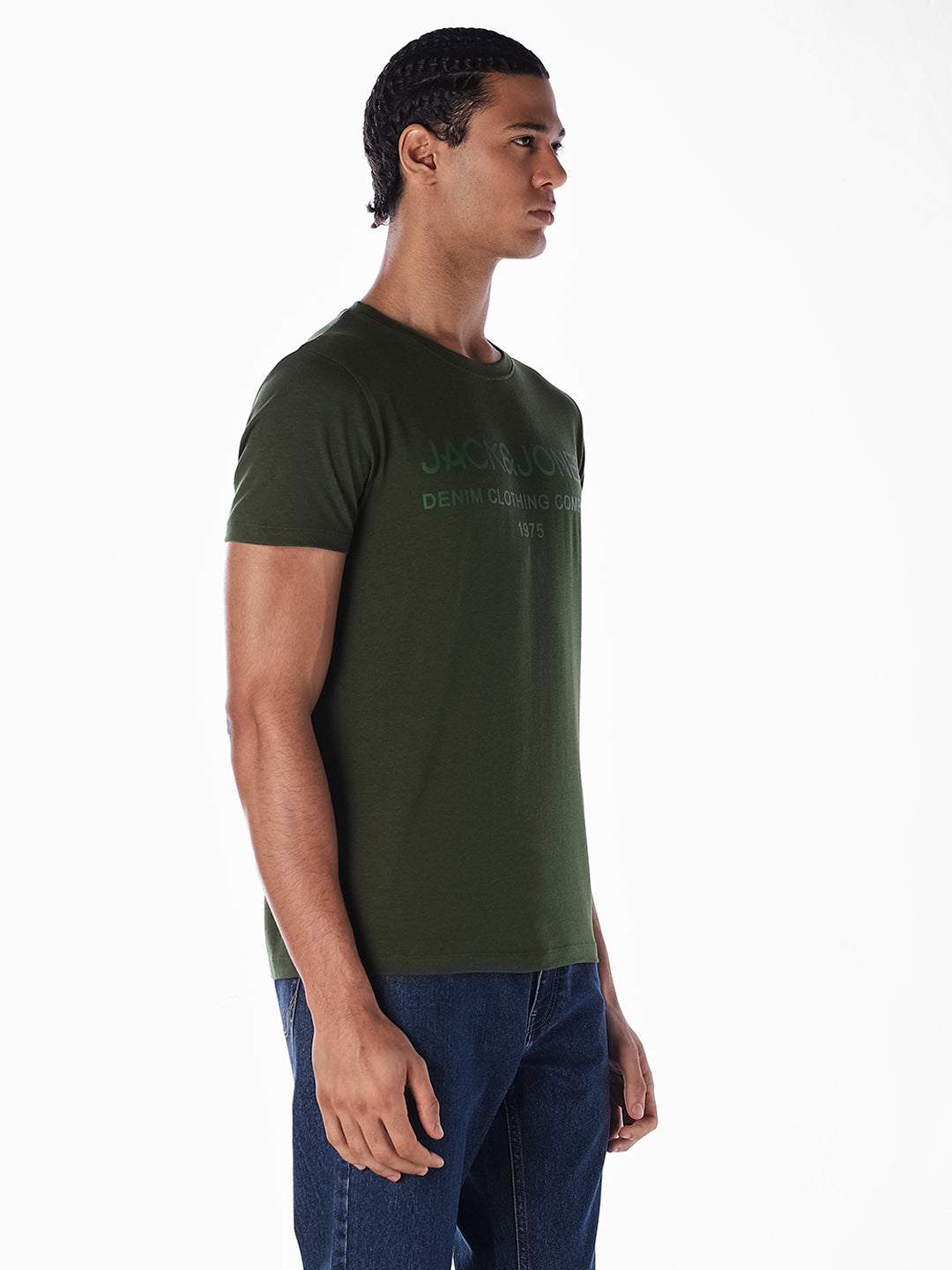 Green Logo Print T-shirt