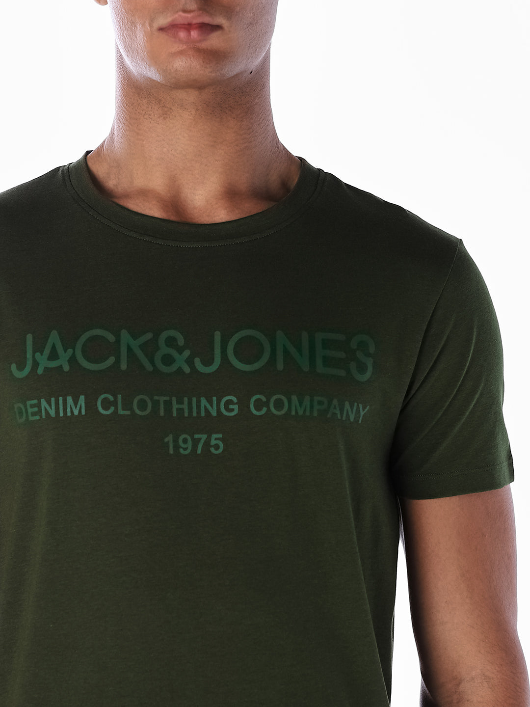 Green Logo Print T-shirt