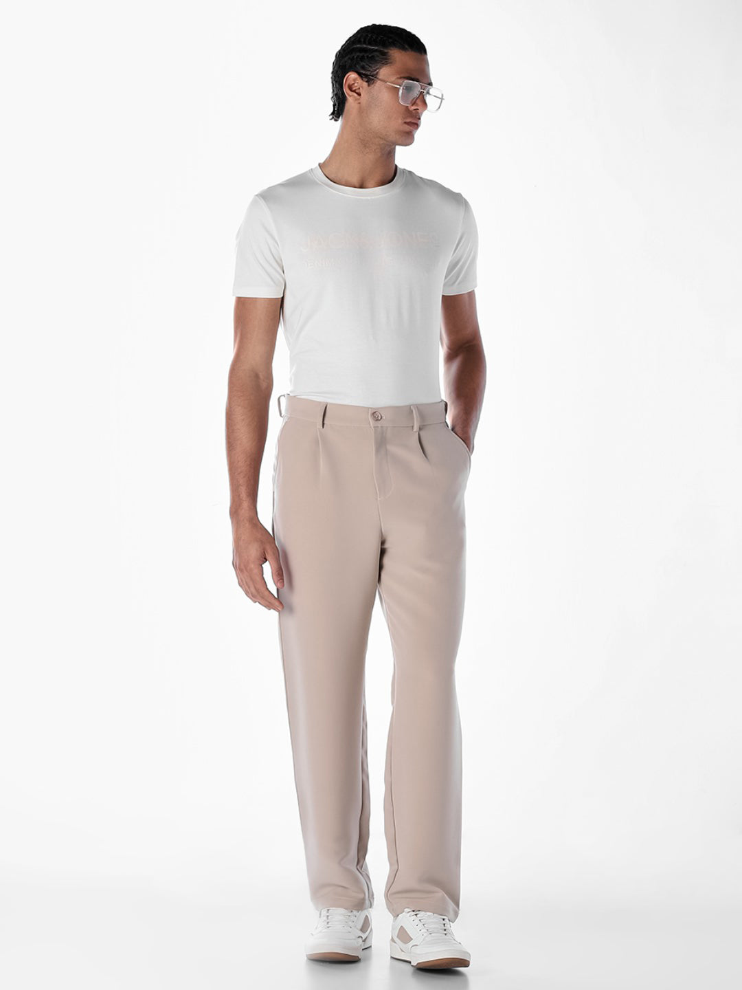 Logo Print Crew Neck T-shirt - White