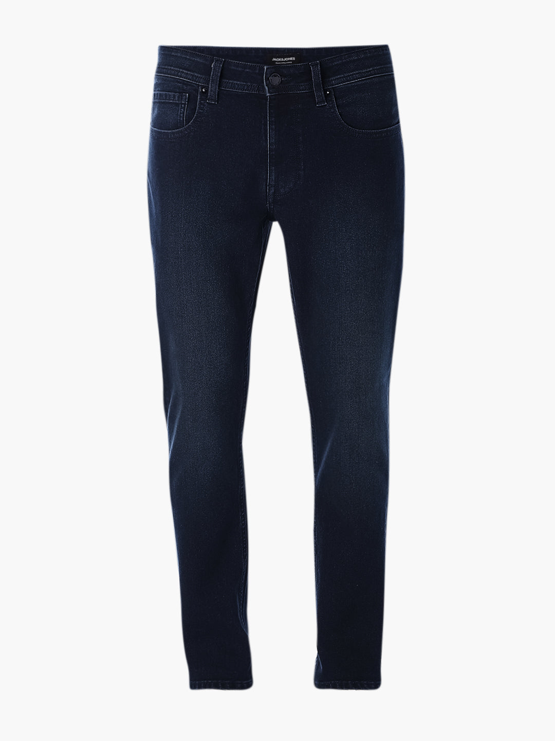 Dark Blue Cropped Brak Slim Fit Jeans