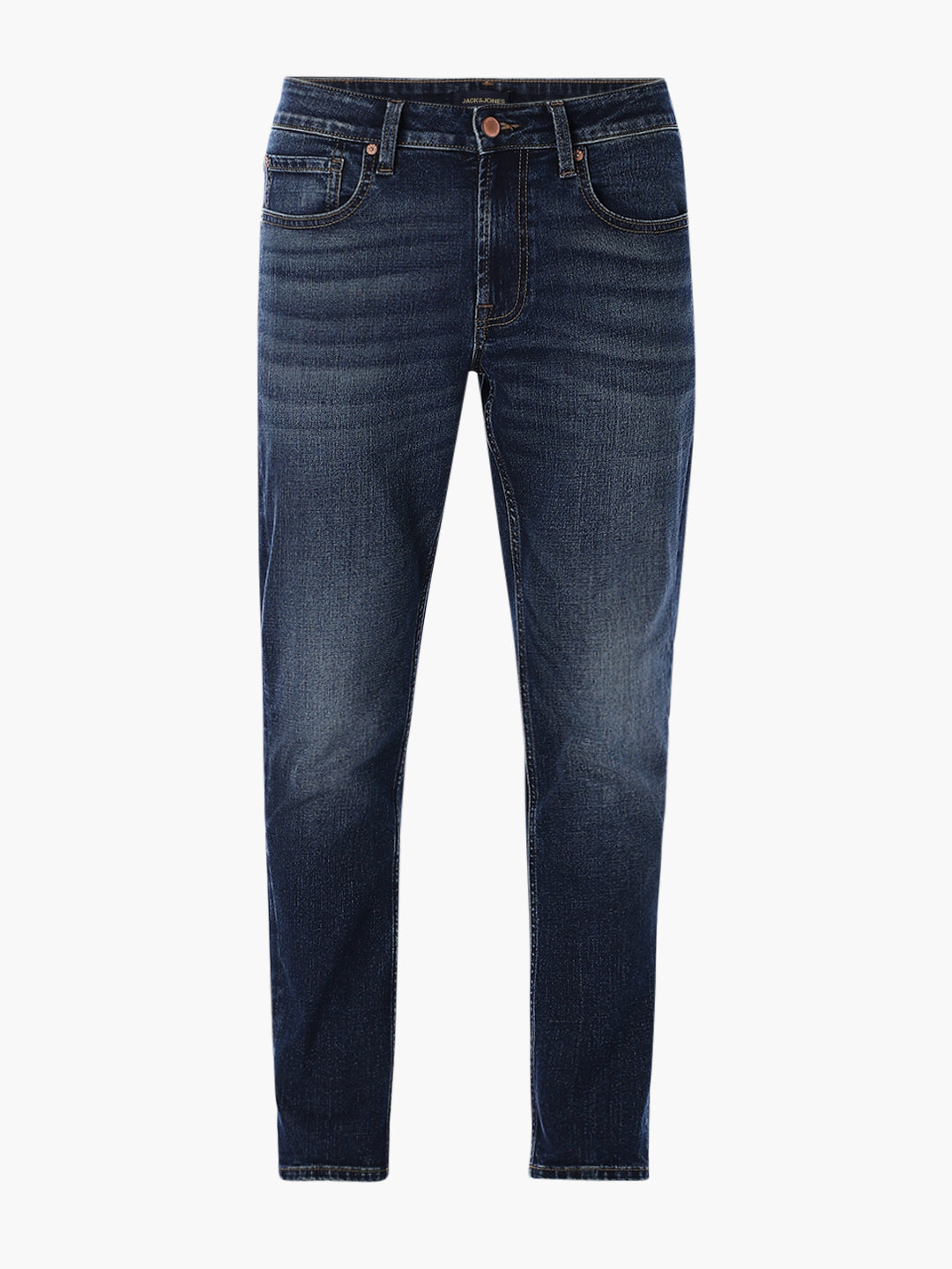 Brak Cropped Slim Fit Jeans - Dark Blue