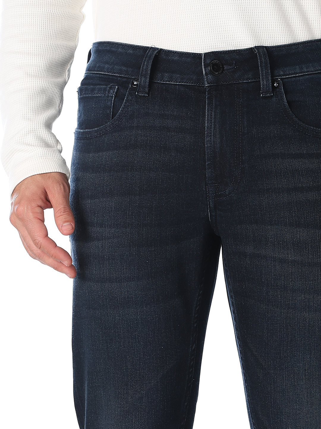 5 Pocket Brak Cropped Slim Fit Jeans