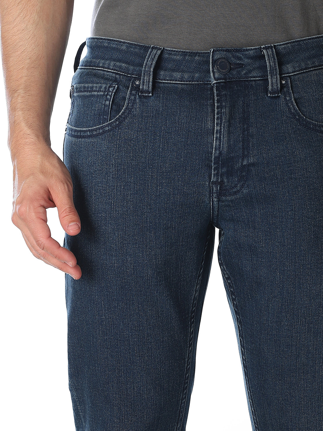 Low Rise Brak Cropped Slim Fit Jeans