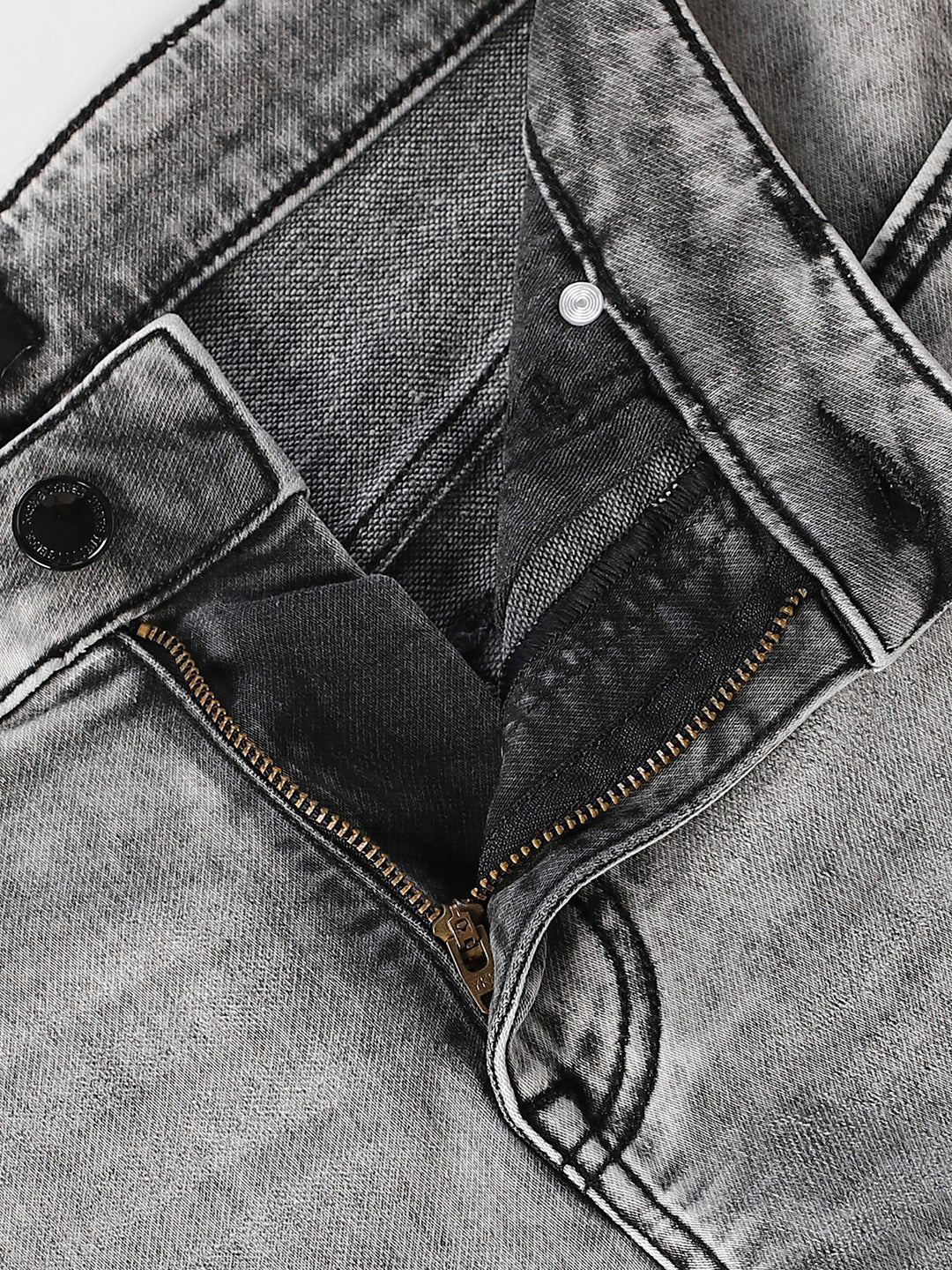 Grey Brak Cropped Slim Fit Jeans