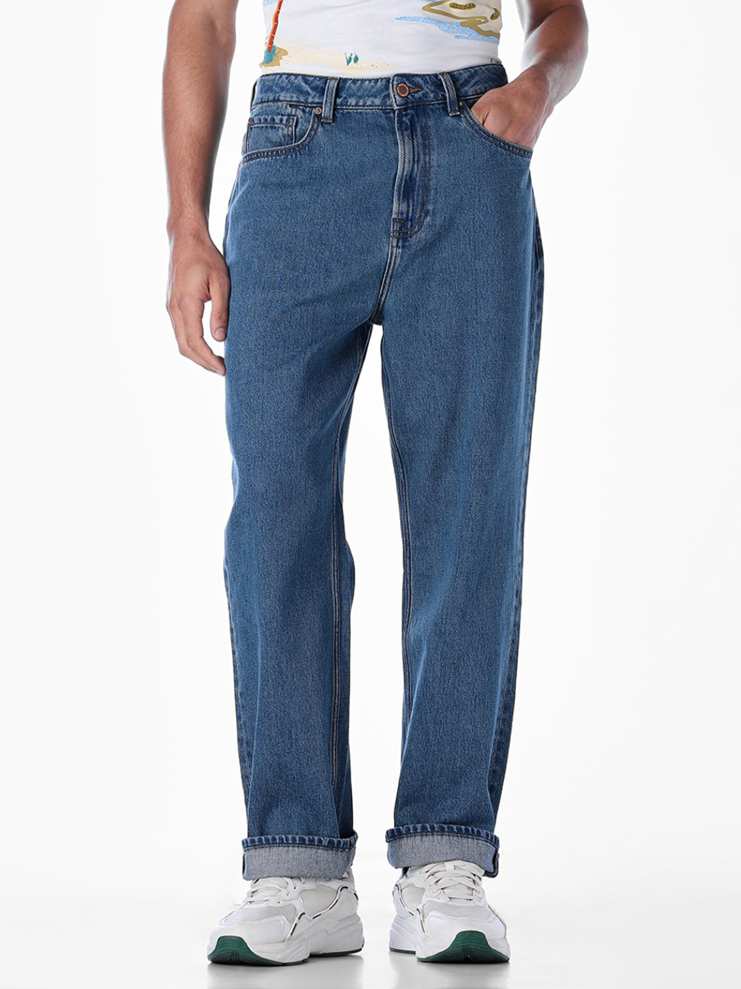 High Rise 5 Pocket Dario Loose Fit Jeans - 30/30