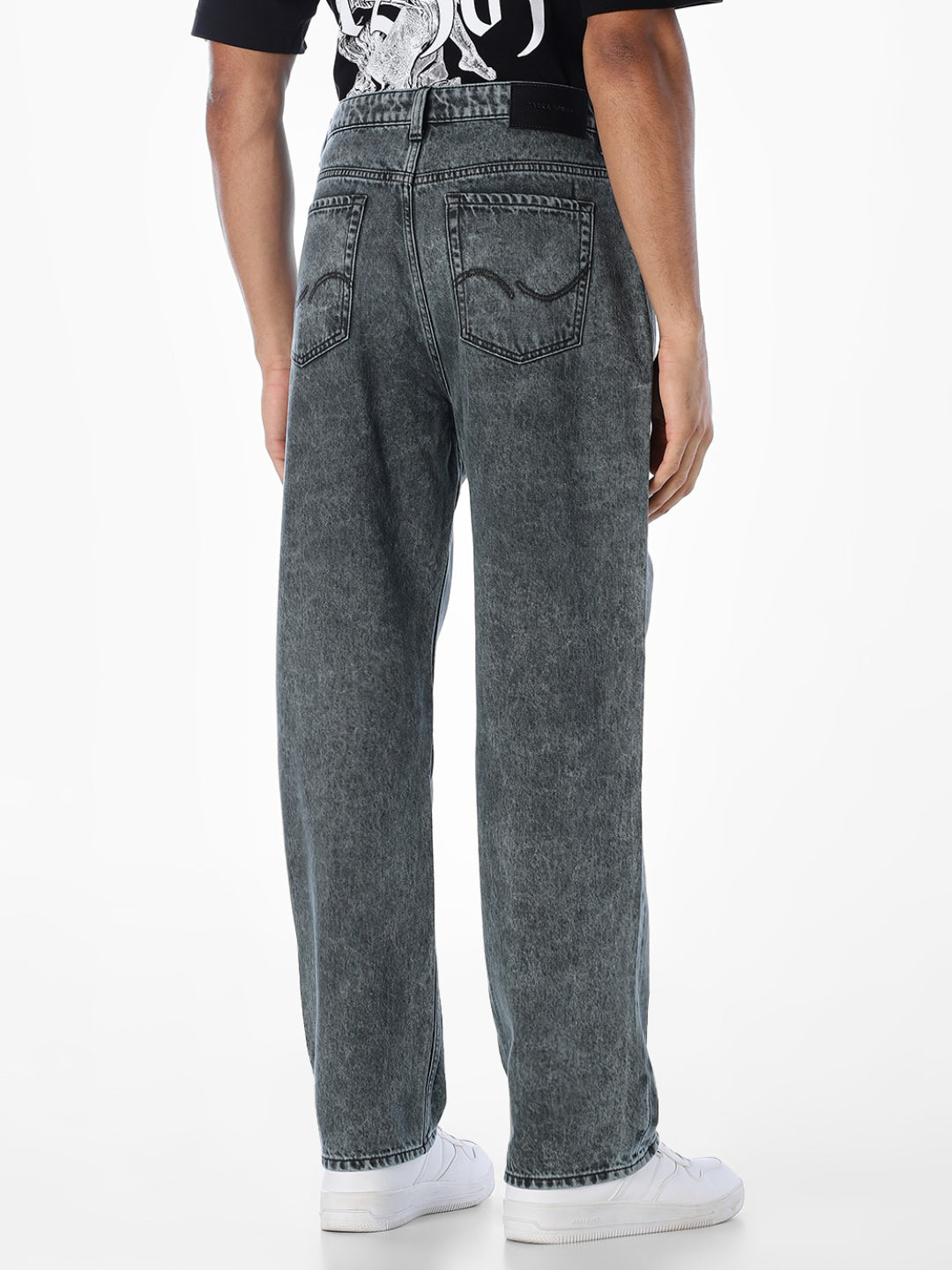 Grey 5 Pocket Dario Loose Fit Jeans