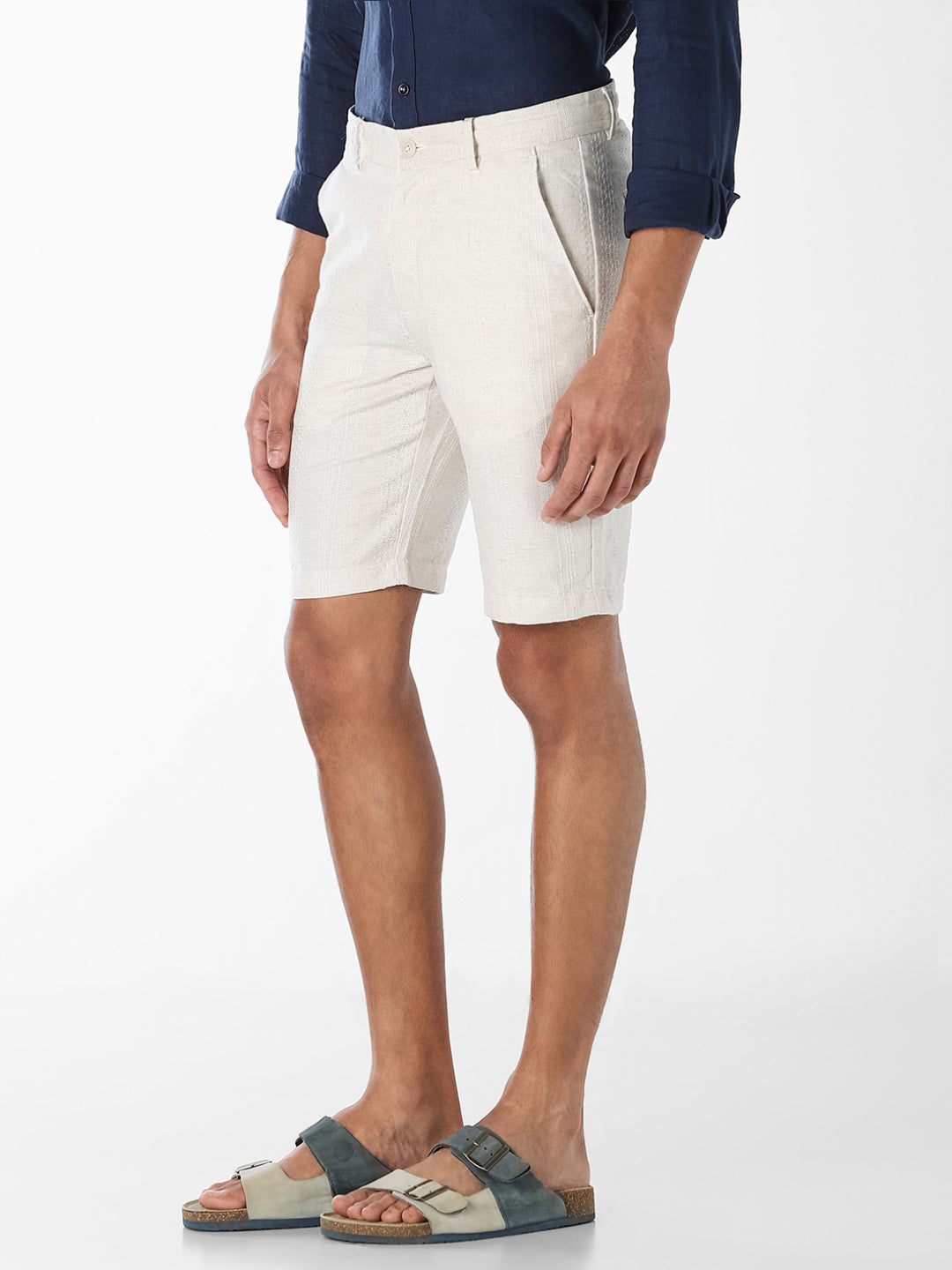 Regular Fit Textured Shorts
