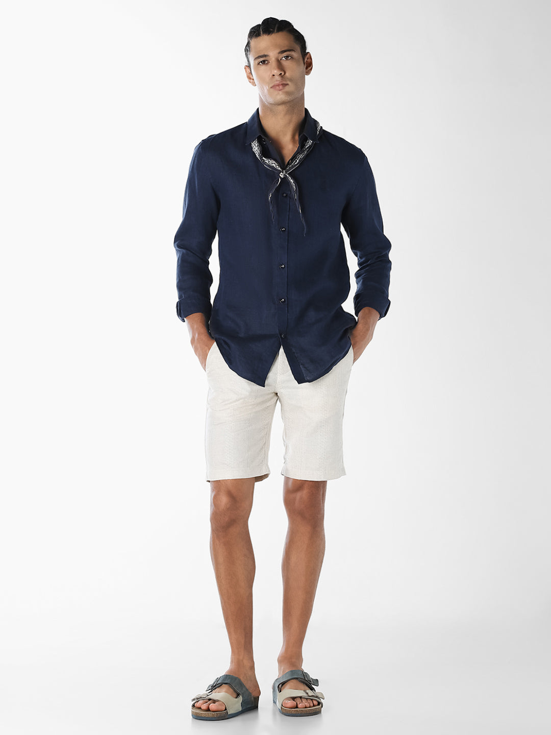 Regular Fit Textured Shorts