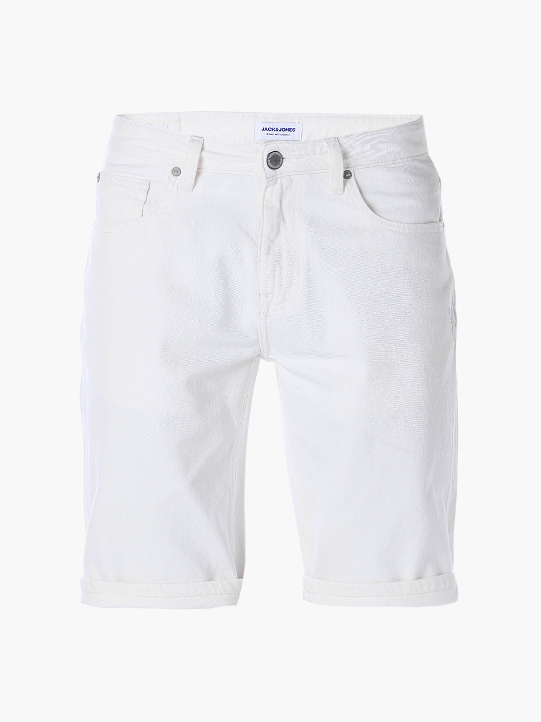 White 5 Pocket Denim Shorts