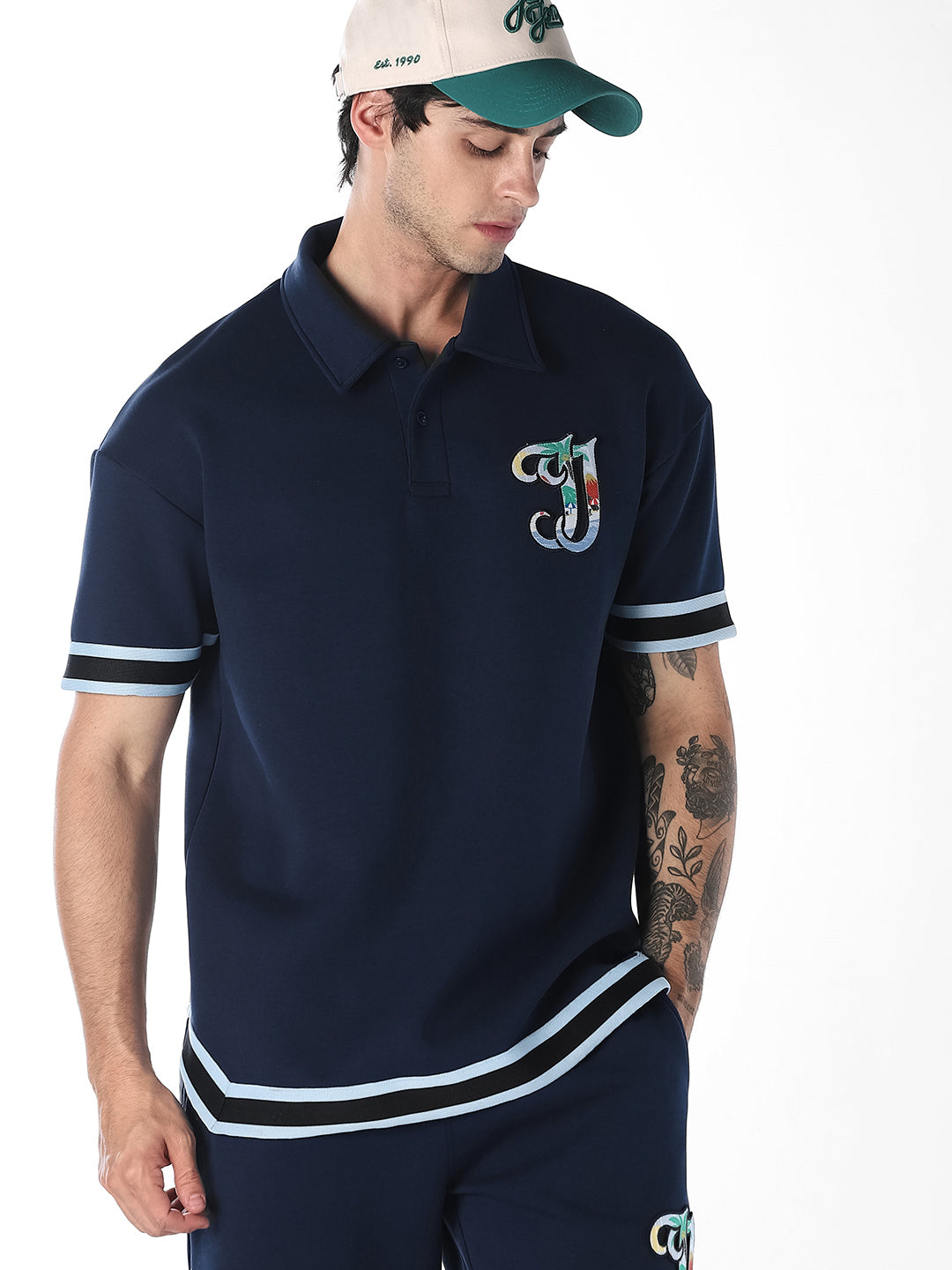 Embroidered Logo Boxy Fit Polo - XS