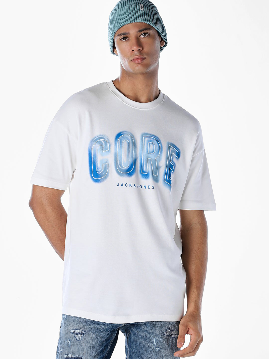 Typographic Logo Print T-shirt - XS