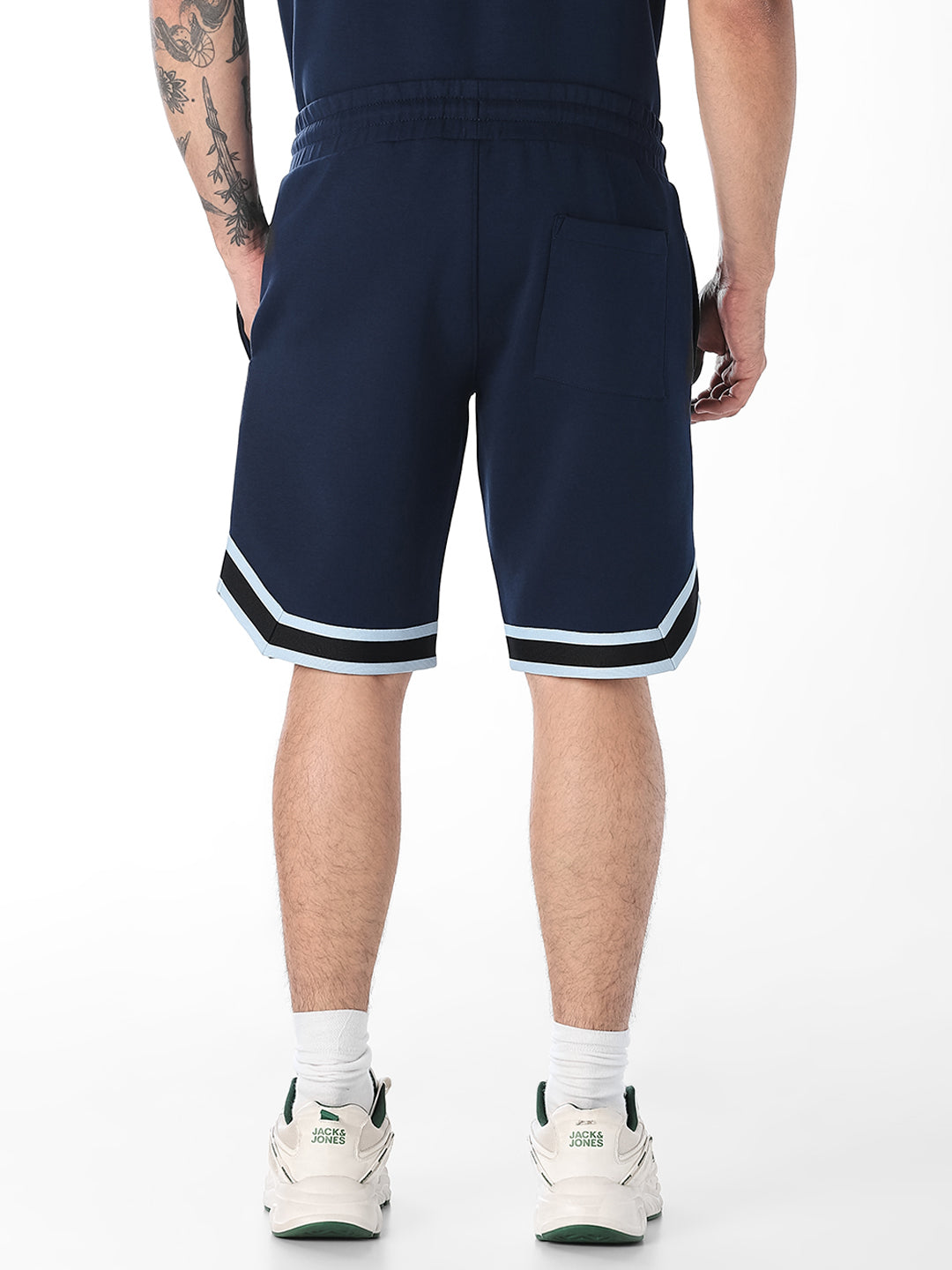 Applique Patchwork Cotton Shorts