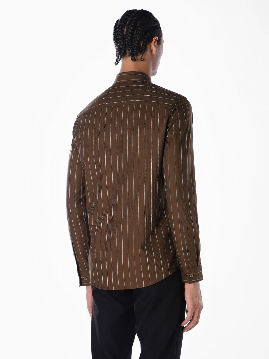 Striped Cotton Slim Fit Shirt