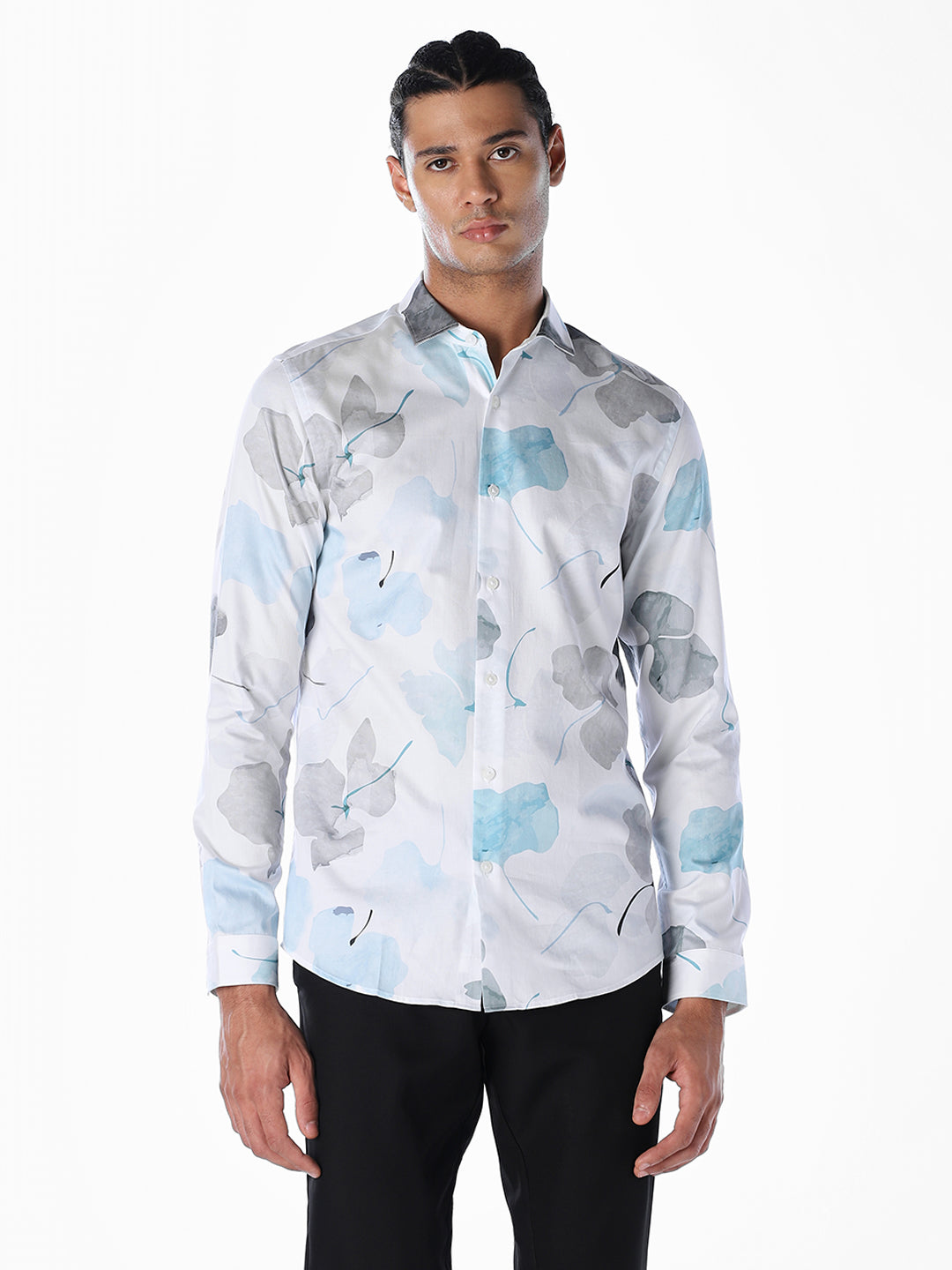 Floral Cotton Slim Fit Shirt