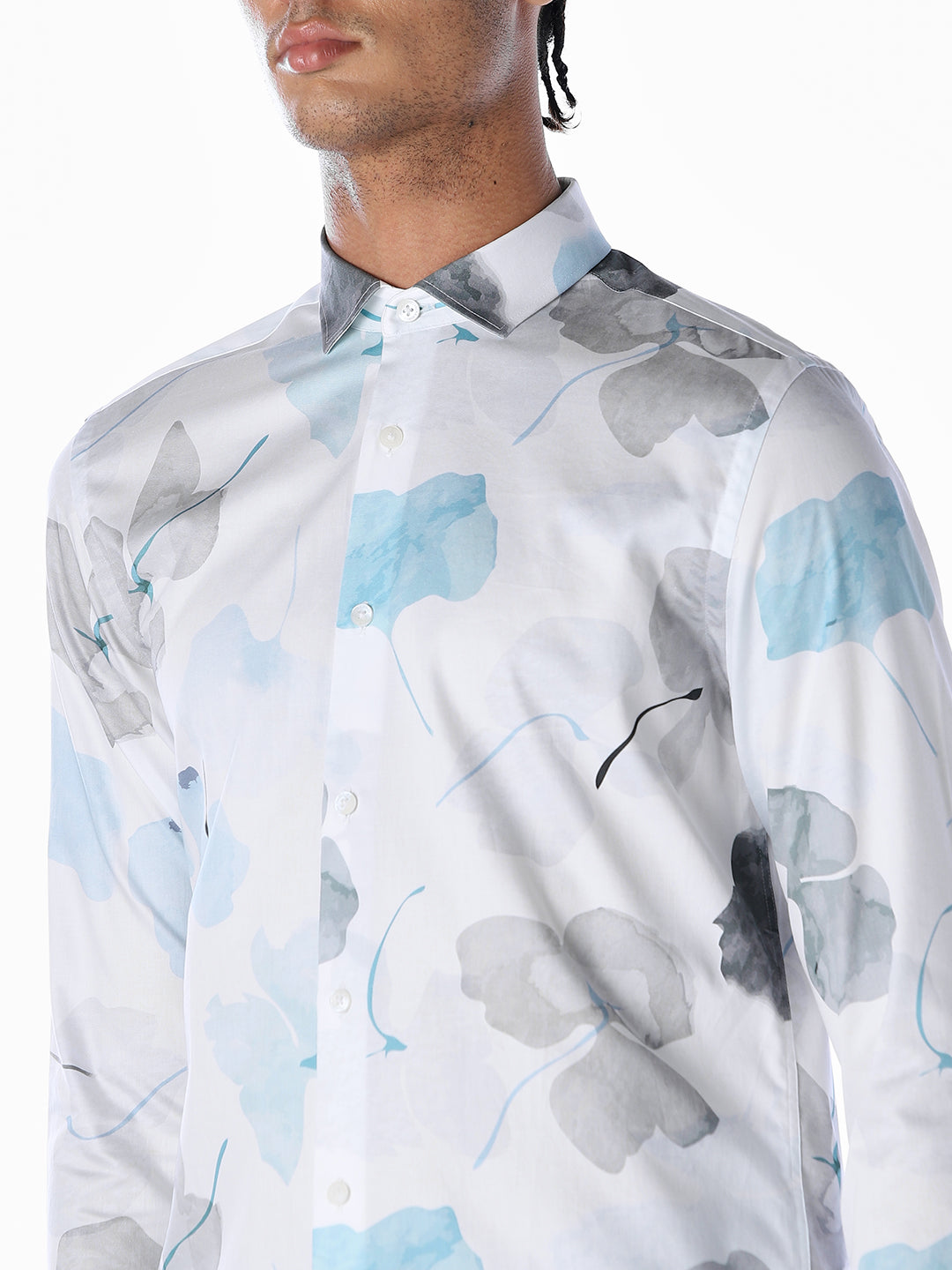 Floral Cotton Slim Fit Shirt