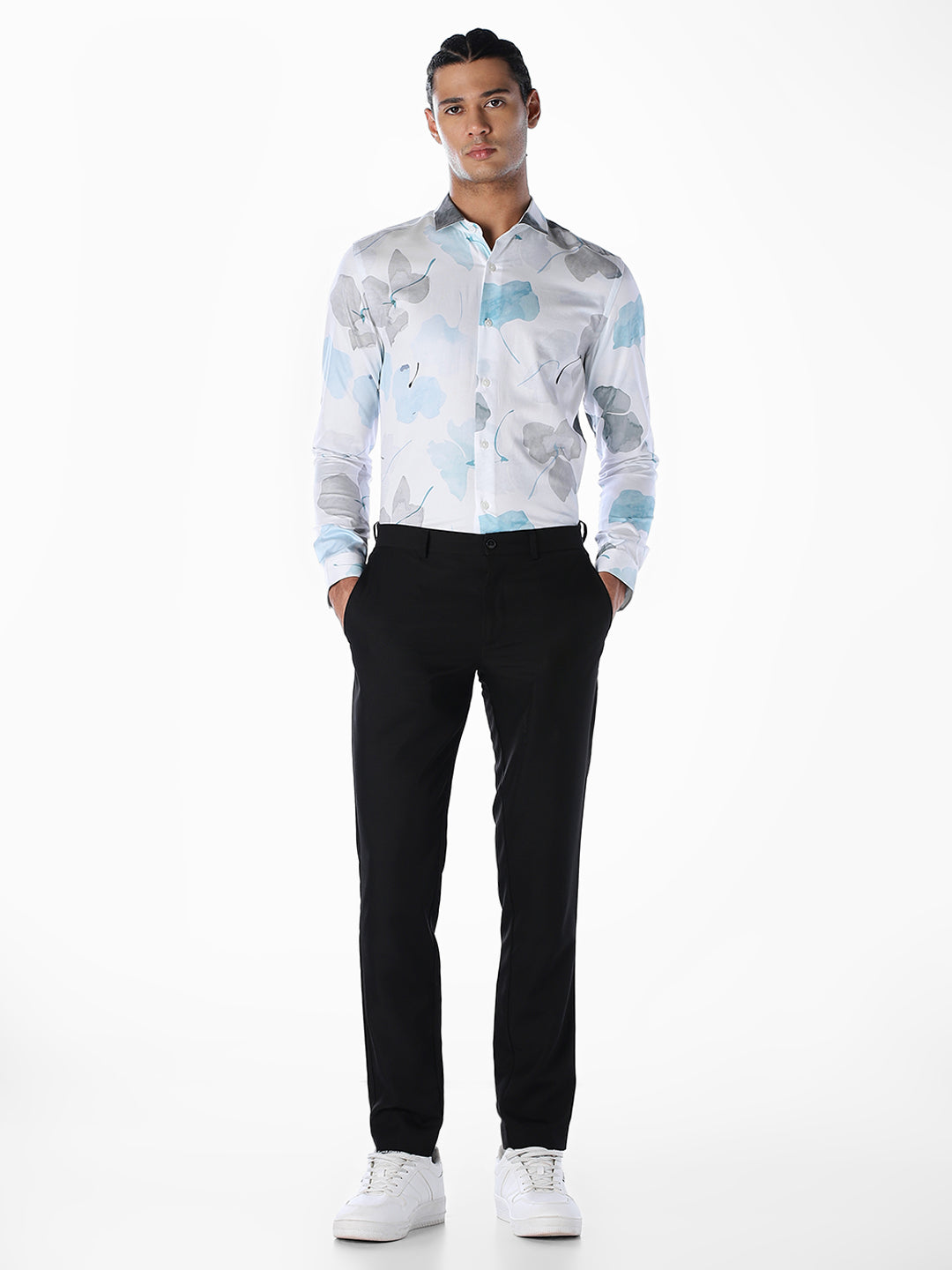 Floral Cotton Slim Fit Shirt