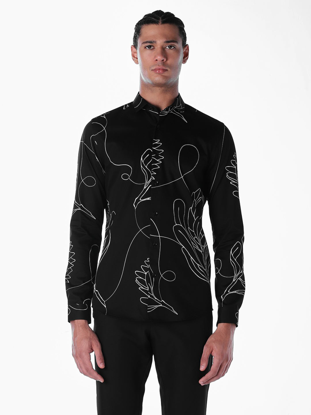 Printed Slim Fit Cotton Shirt