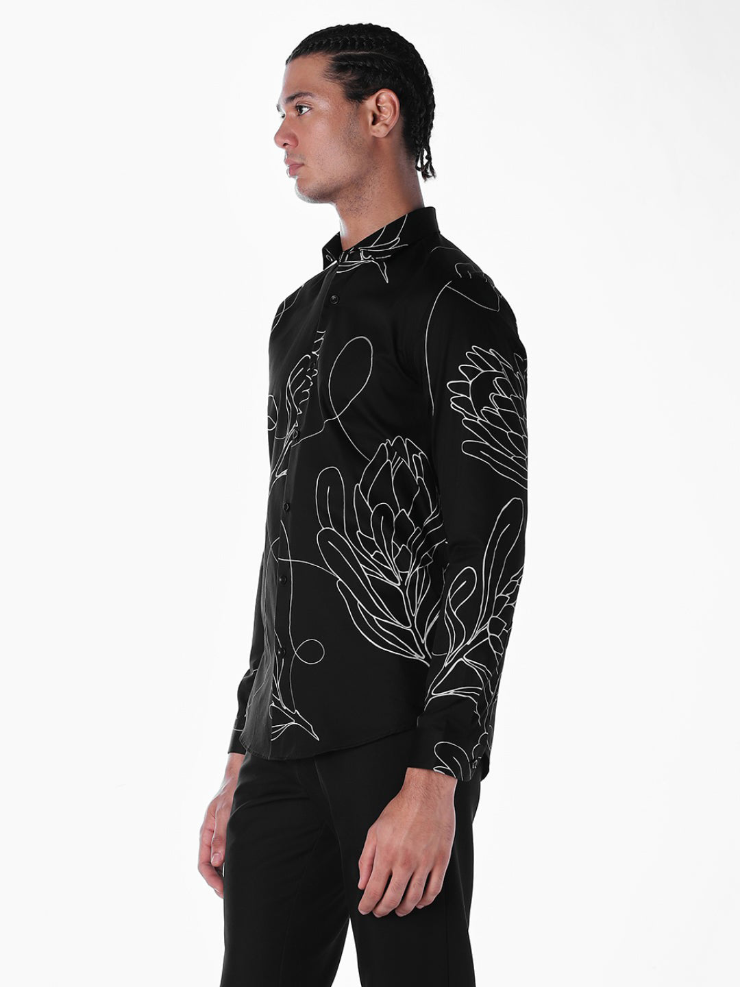Printed Slim Fit Cotton Shirt