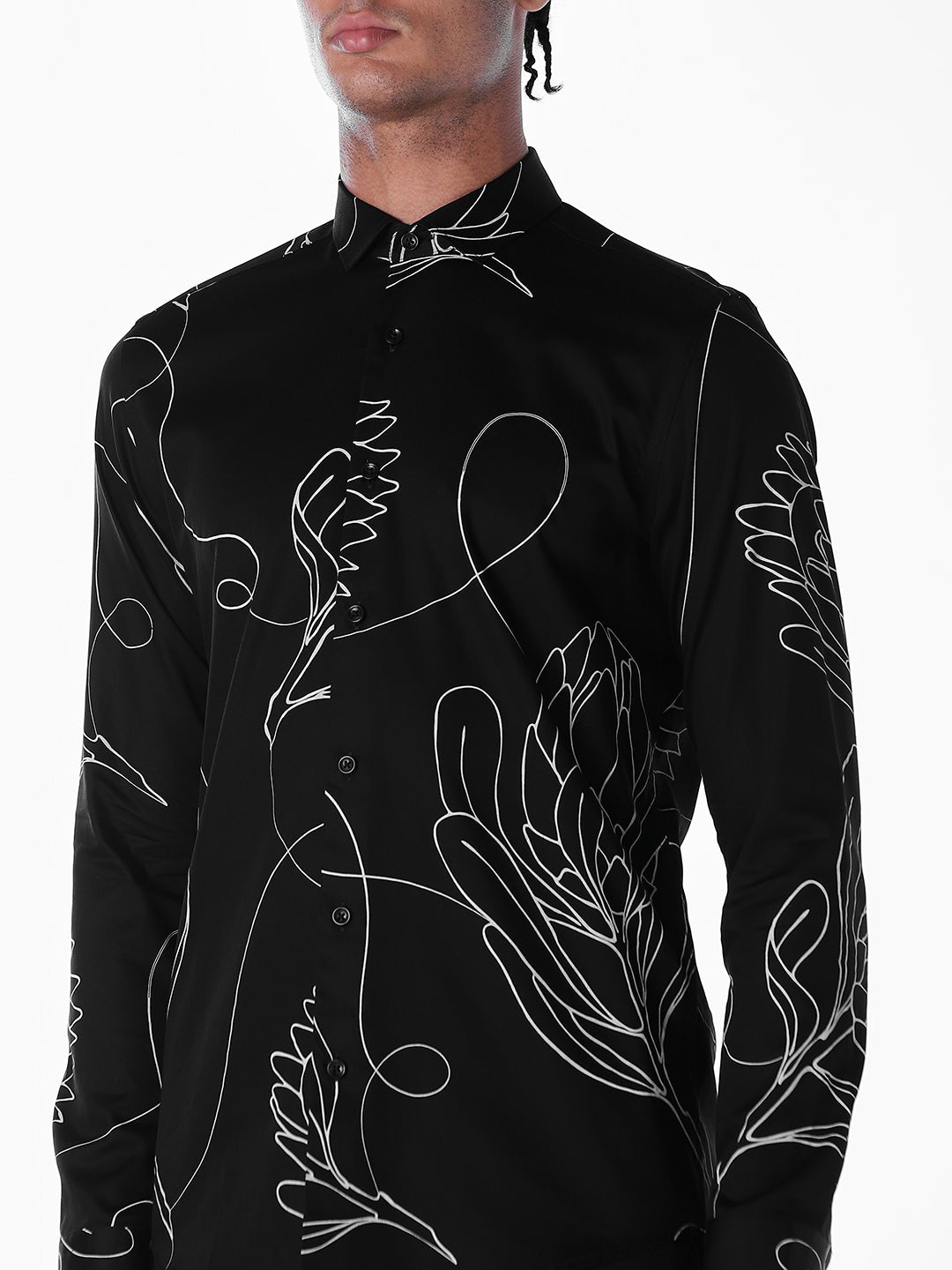 Printed Slim Fit Cotton Shirt
