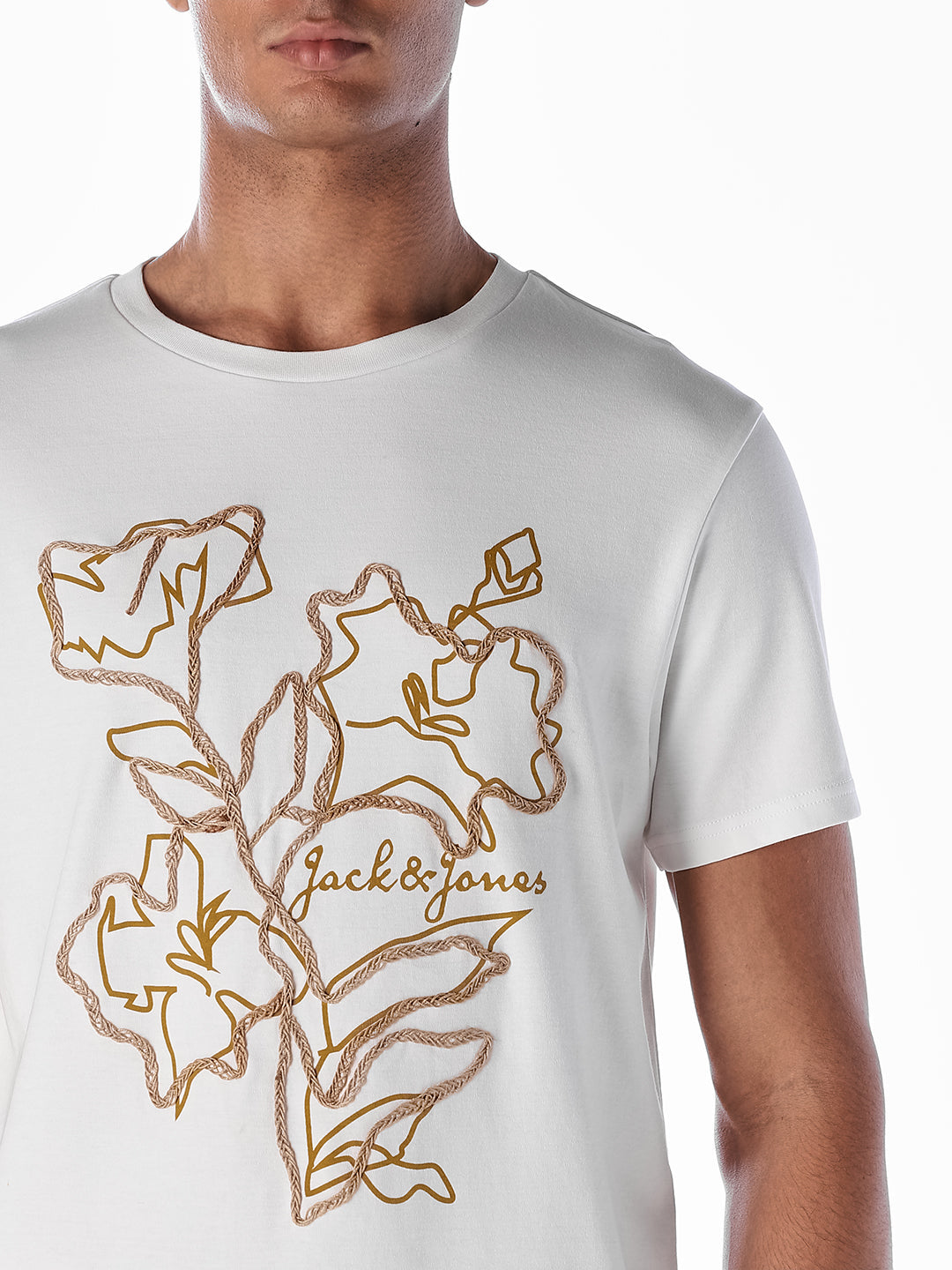 Floral Print Cotton T-shirt