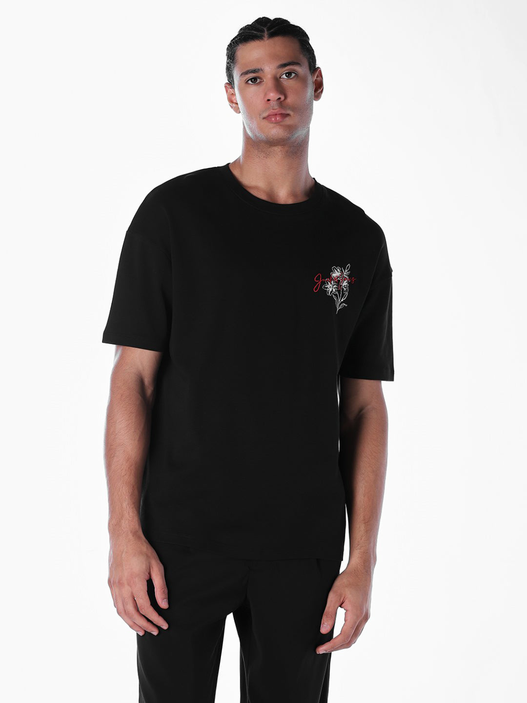 Floral Back Print Oversized T-shirt