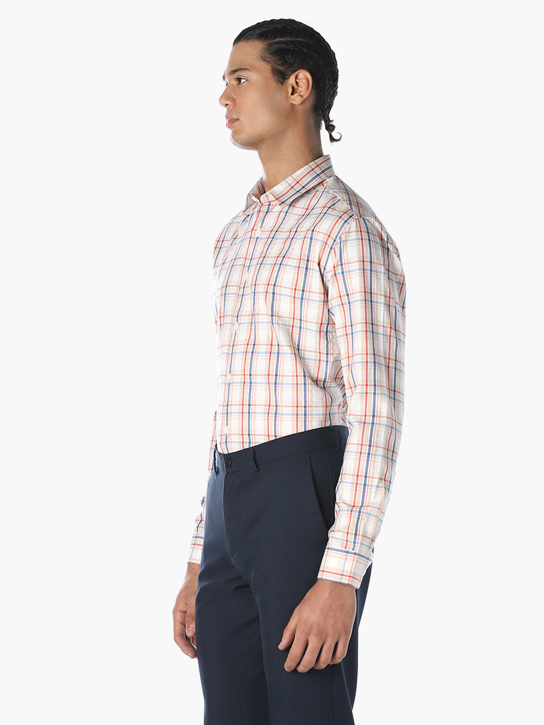 Multi-Colour Check Cotton Shirt