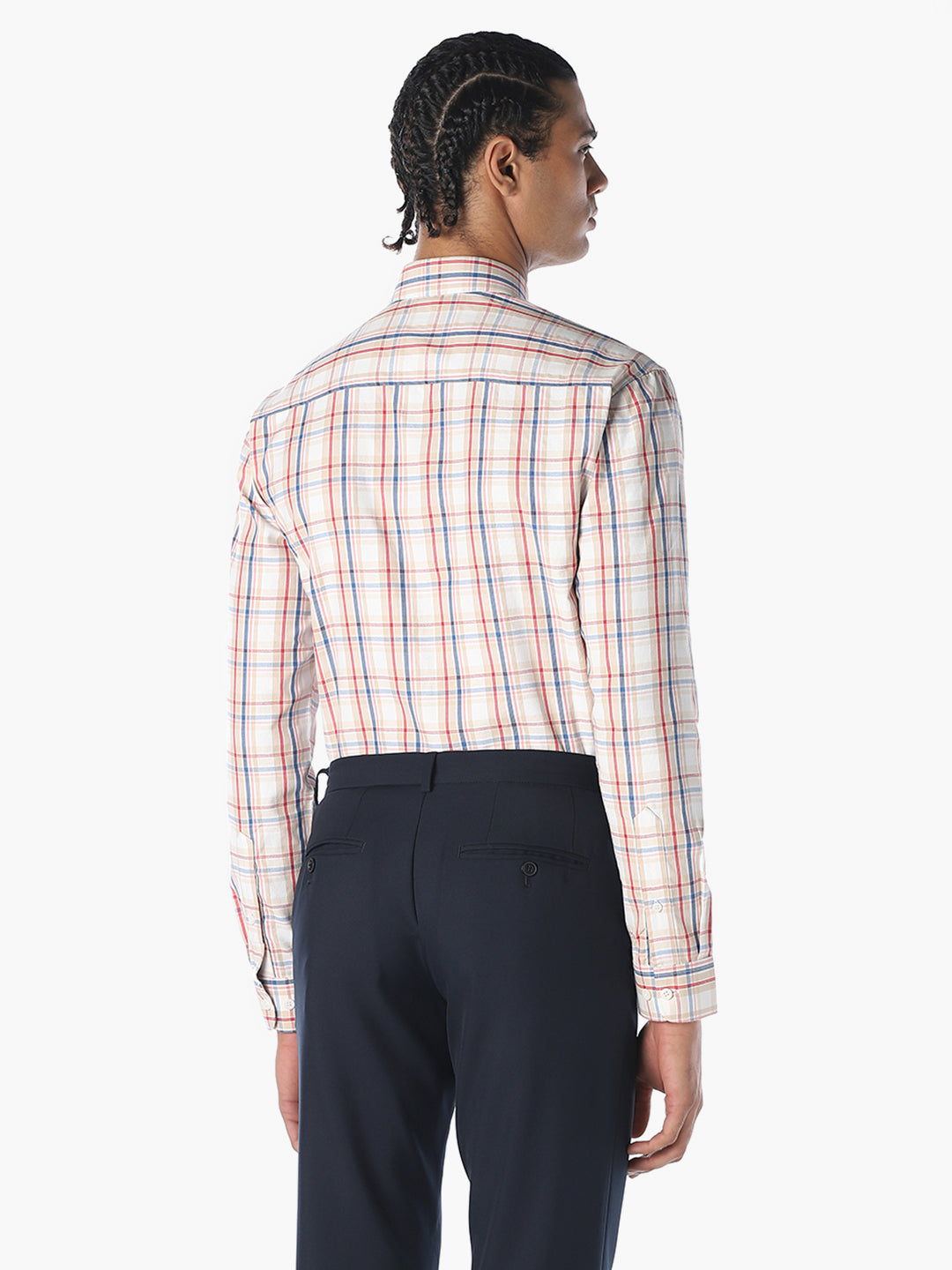 Multi-Colour Check Cotton Shirt