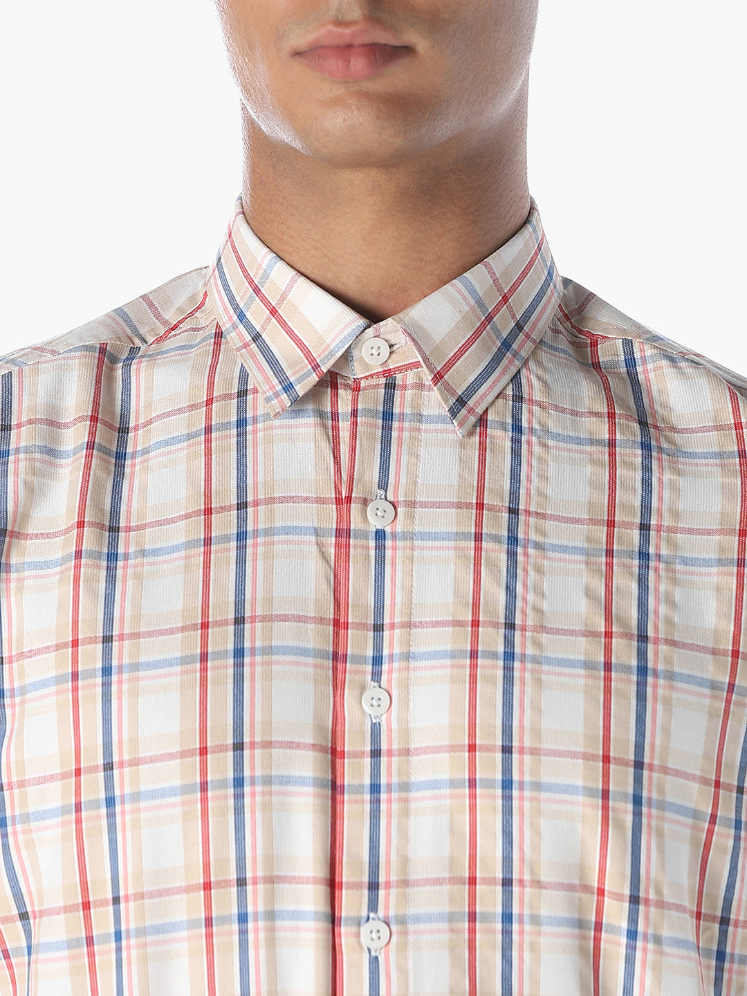 Multi-Colour Check Cotton Shirt