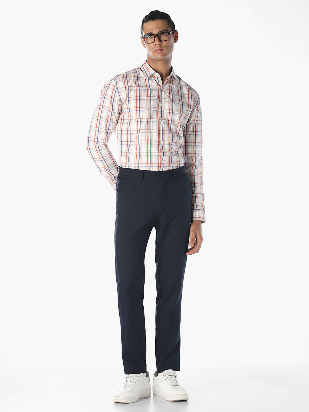 Multi-Colour Check Cotton Shirt