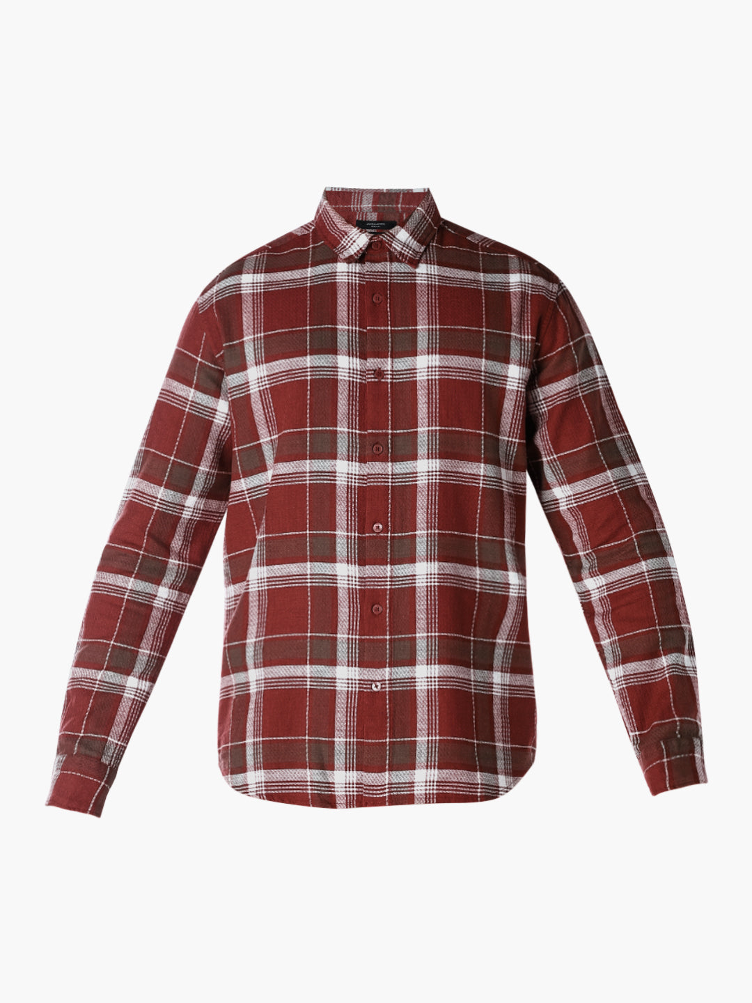 Brown Check Cotton Shirt