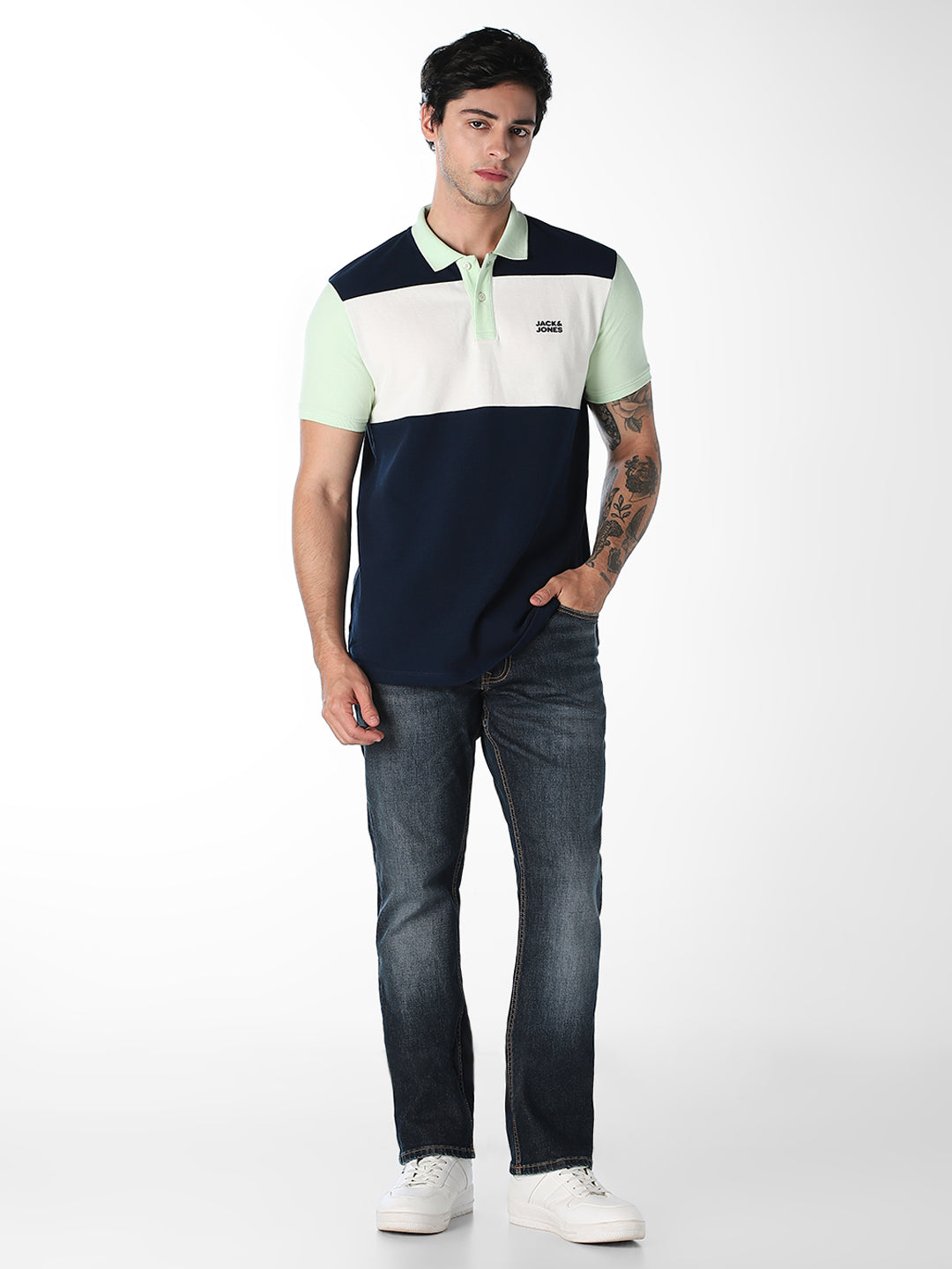 Dark Blue 5 Pocket Clark Regular Fit Jeans