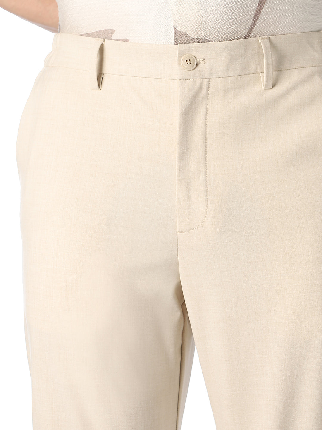 Cotton Blend Regular Fit Pants