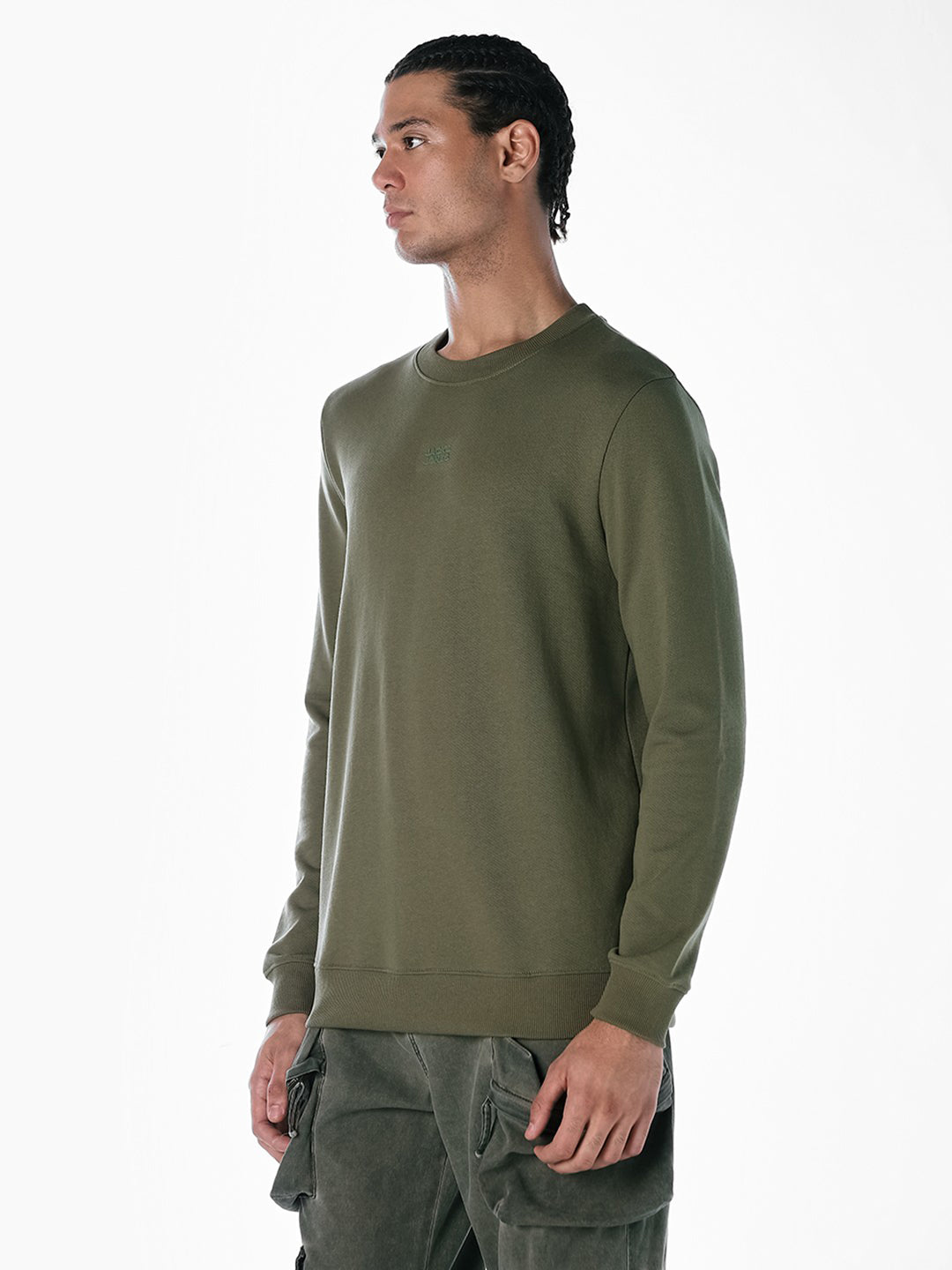 Green Crew Neck Sweatshirt