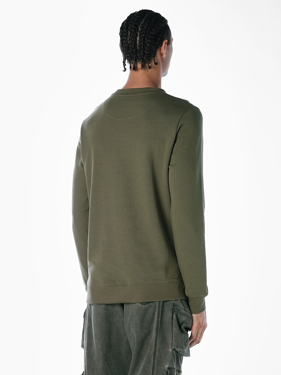 Green Crew Neck Sweatshirt
