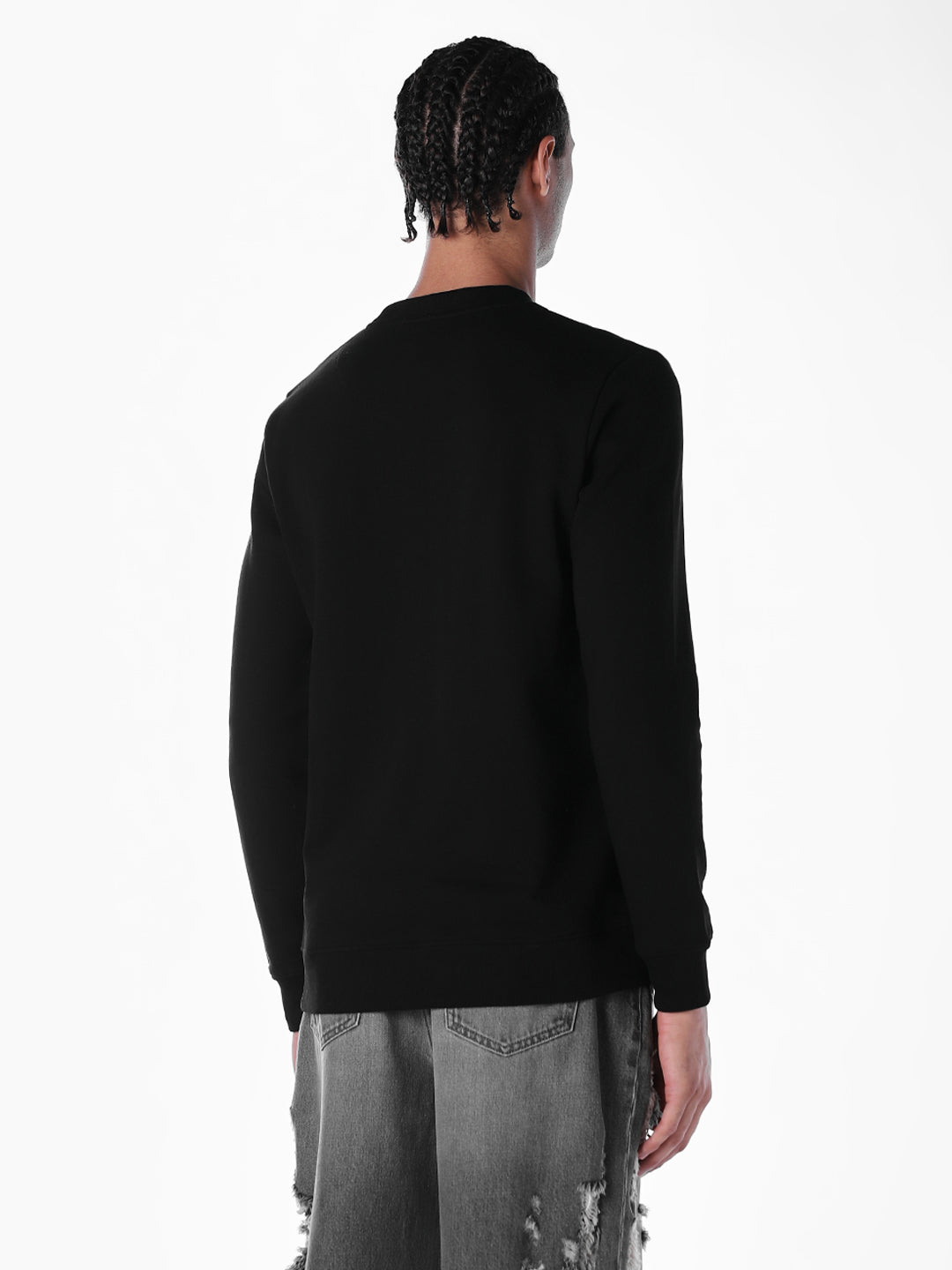 Black Crew Neck Sweatshirt