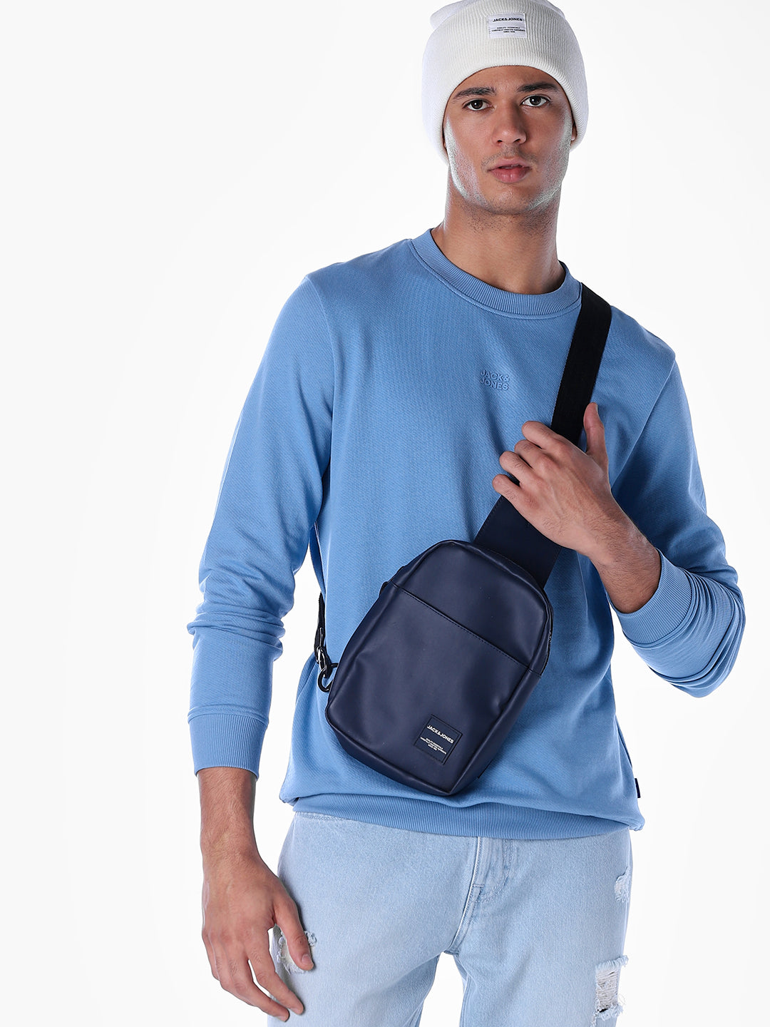 Blue Crew Neck Sweatshirt