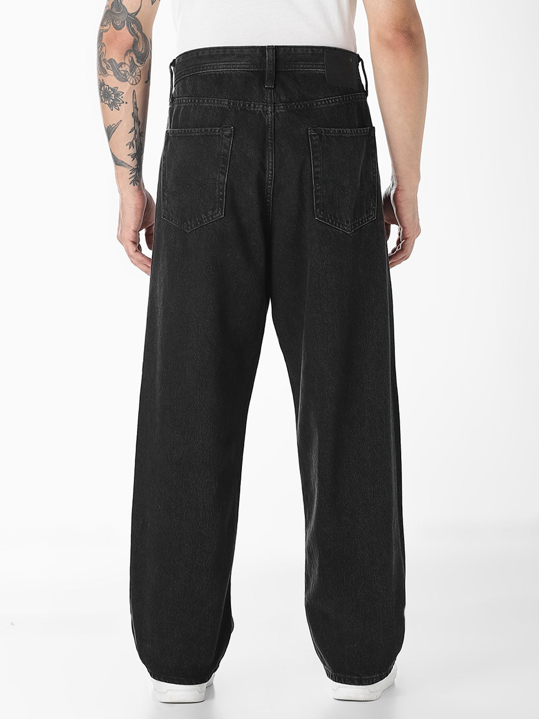 Black 5 Pocket Loose Fit Jeans