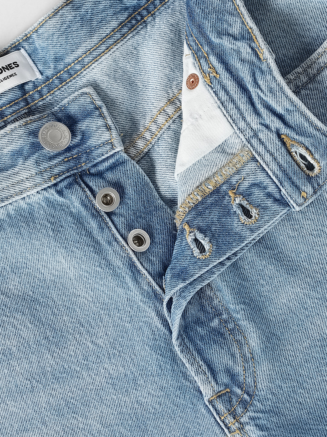 Straight Fit Low Rise Light Blue Denim Jeans