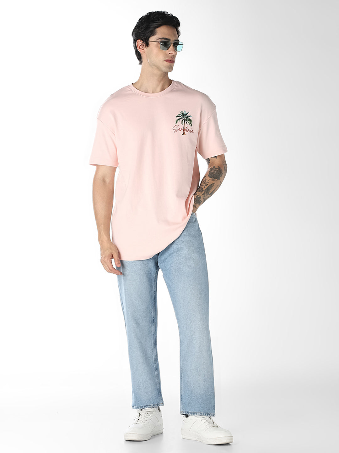Straight Fit Low Rise Light Blue Denim Jeans