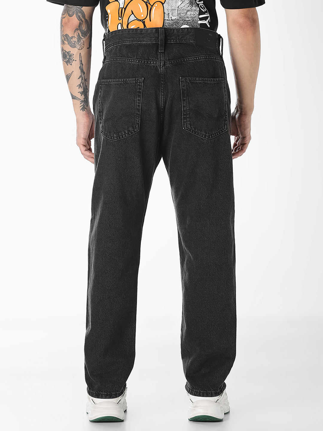 Black 5 Pocket Straight Fit Jeans