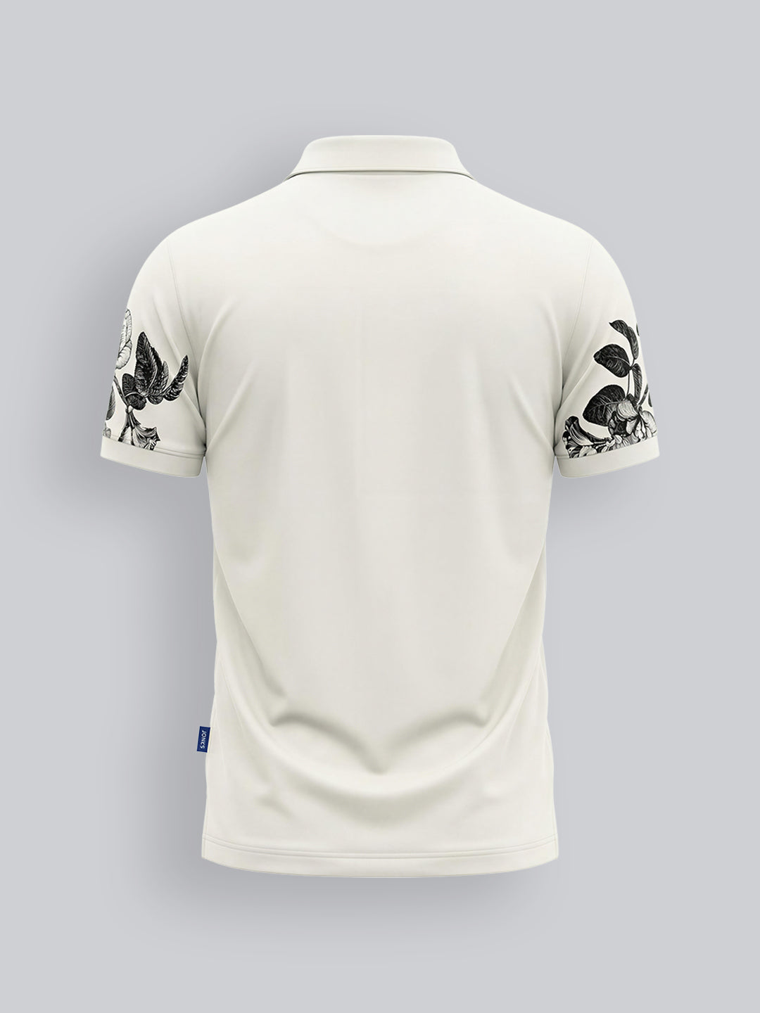 Boys Floral Print Cotton Polo
