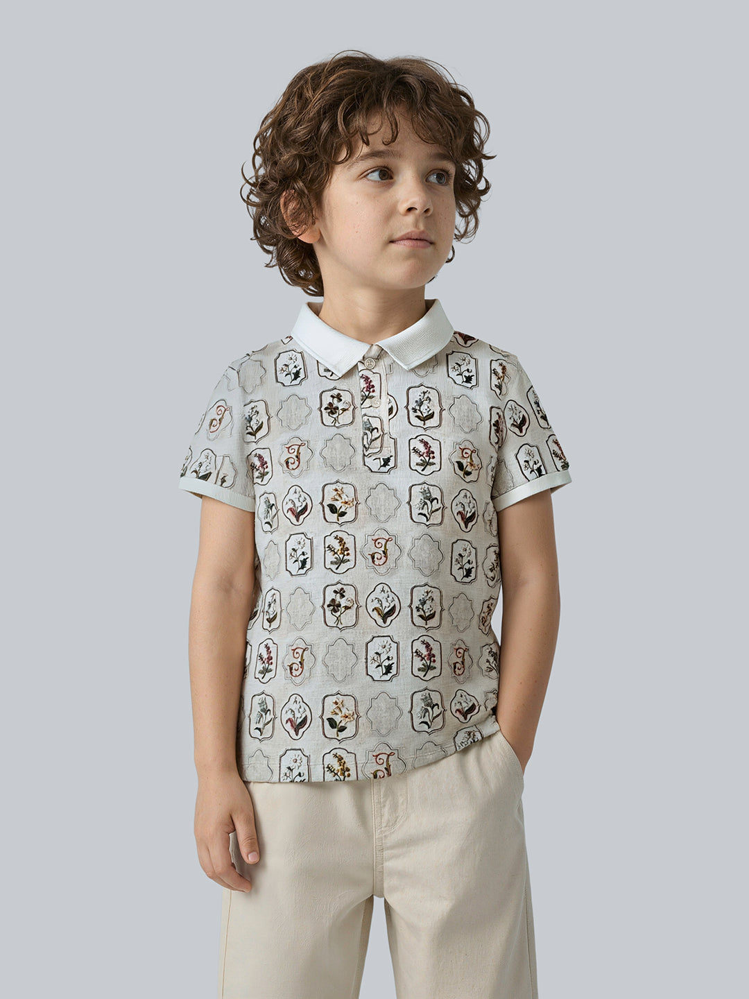 Boys Printed Polo - 4/5Y