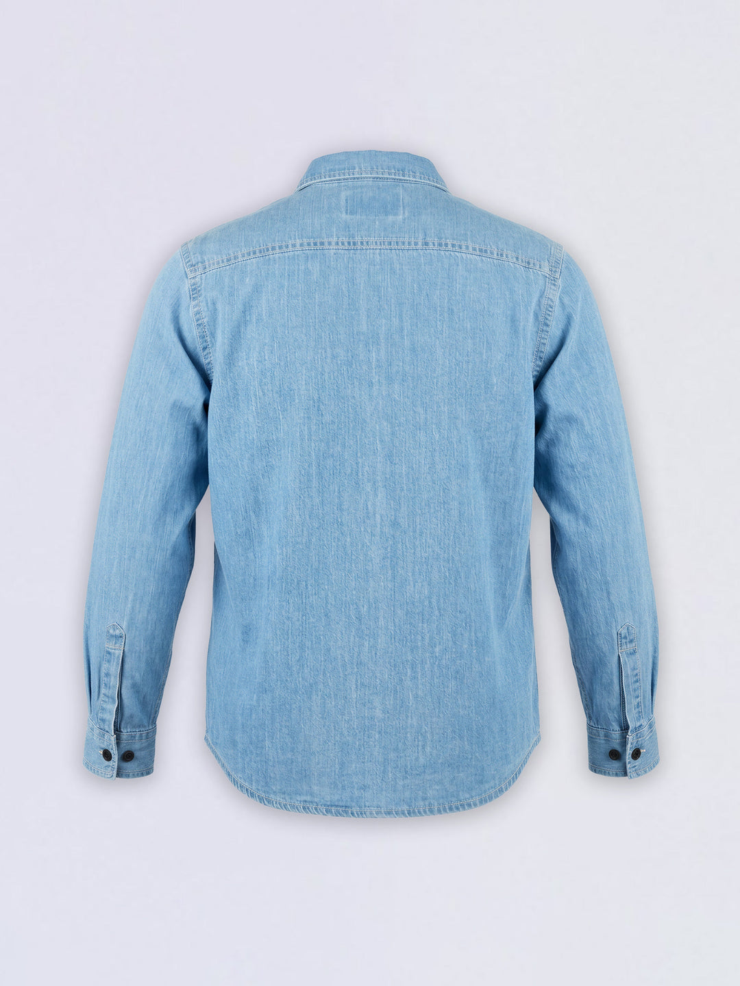 Boys Light Blue Cotton Denim Shirt