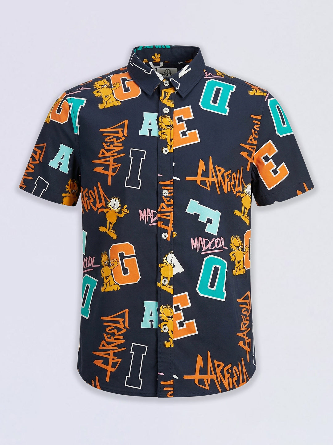 Boys Garfield Print Cotton Shirt