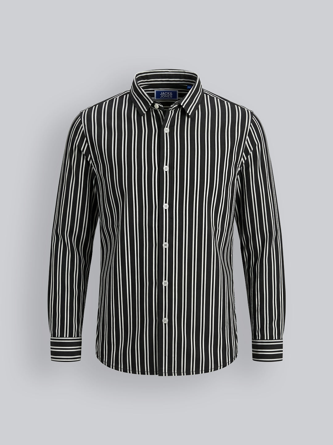 Boys Black Striped Shirt